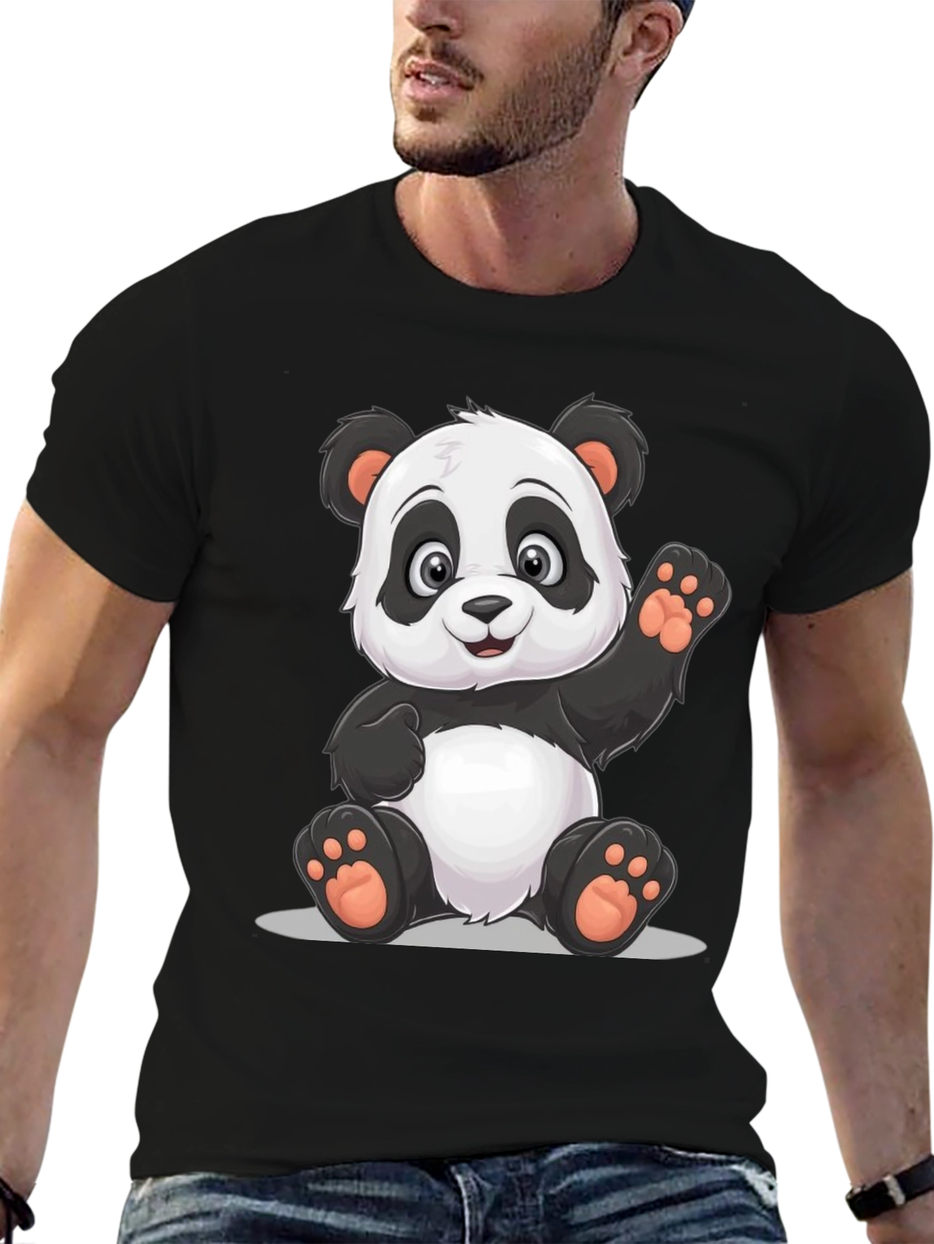 Panda Graphic Tee - Cute Cartoon Bear T-Shirt