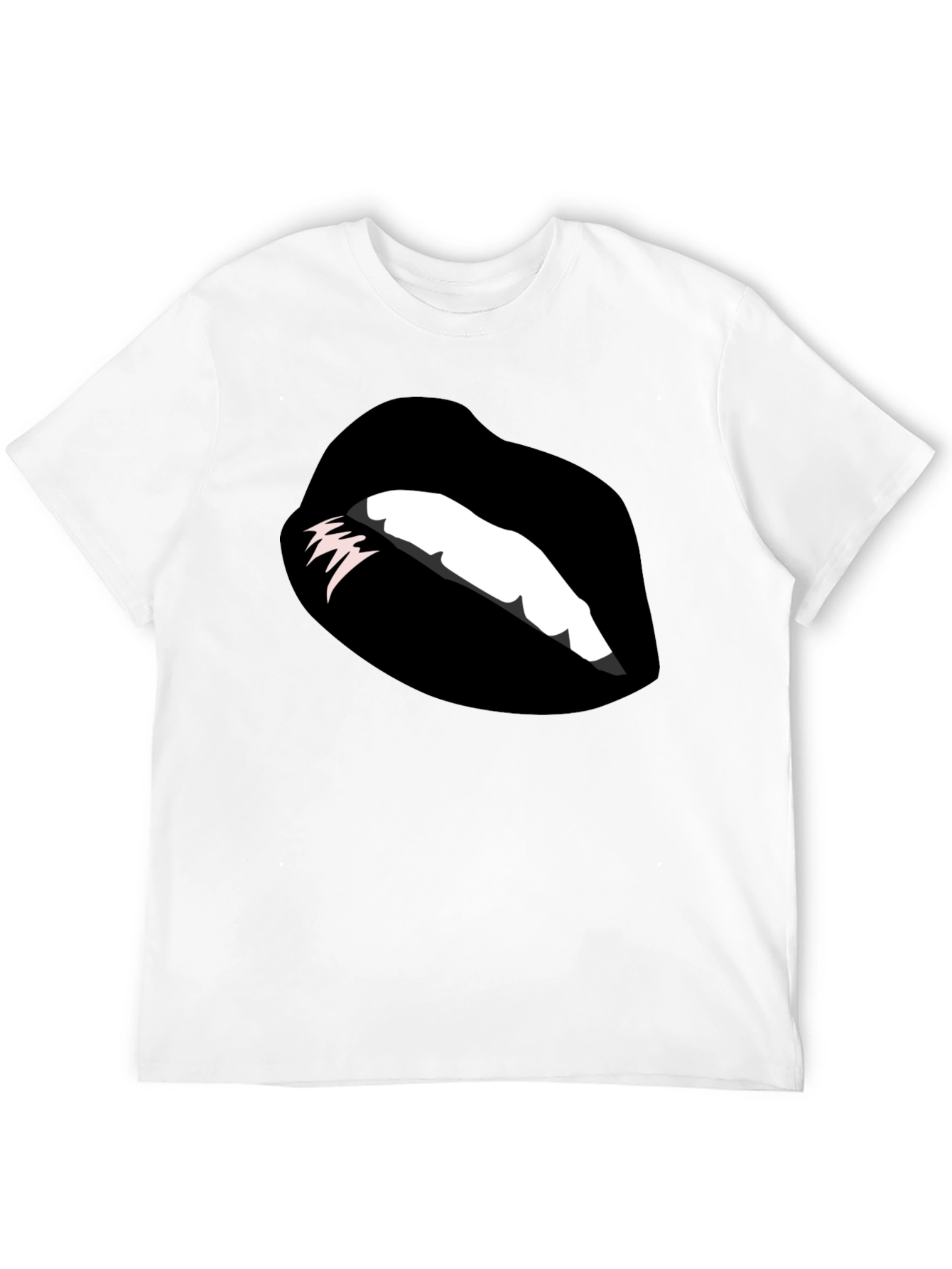 Graphic Lips Black T-Shirt