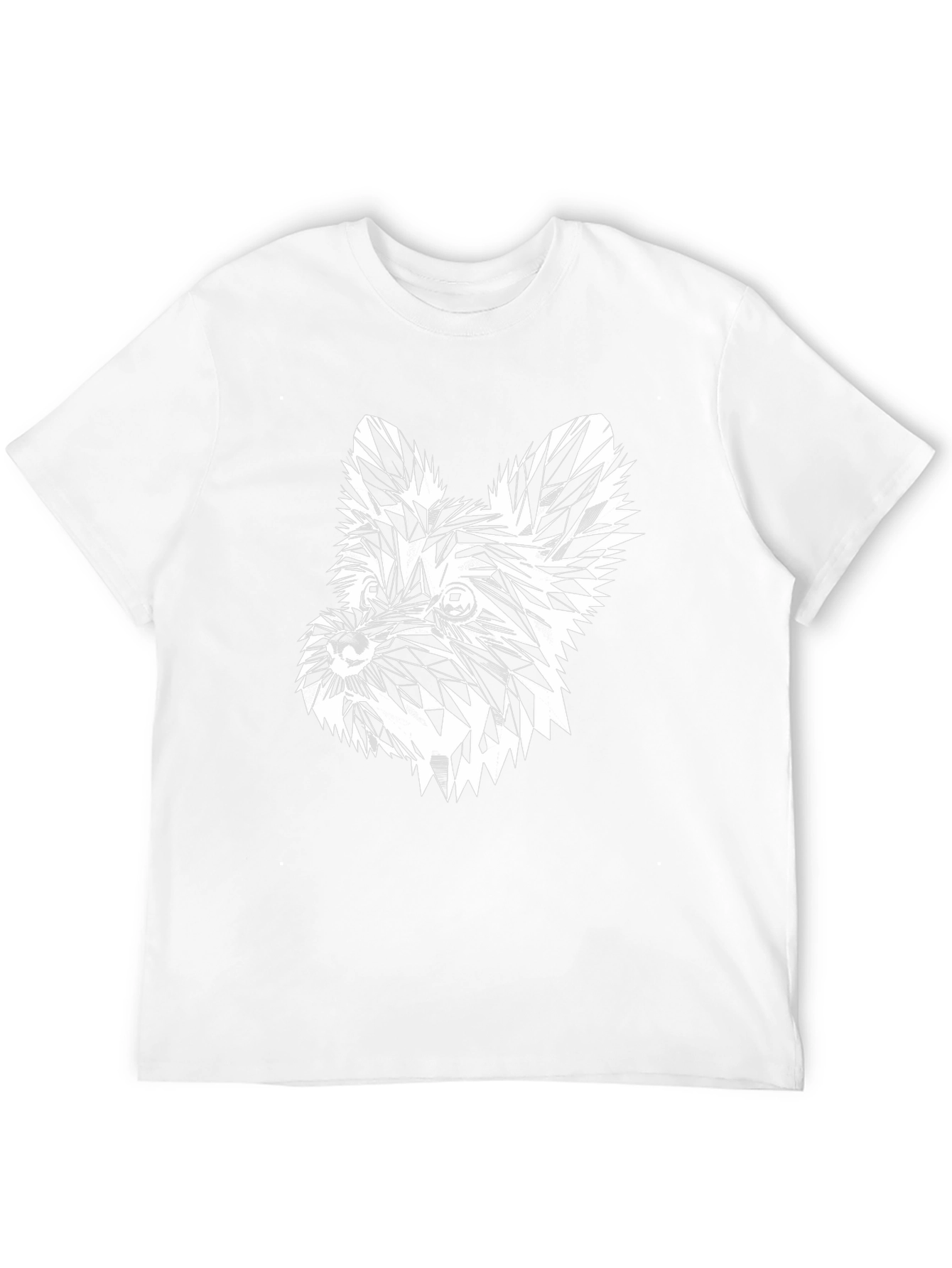Abstract Dog Graphic Tee - Stylish Black T-Shirt