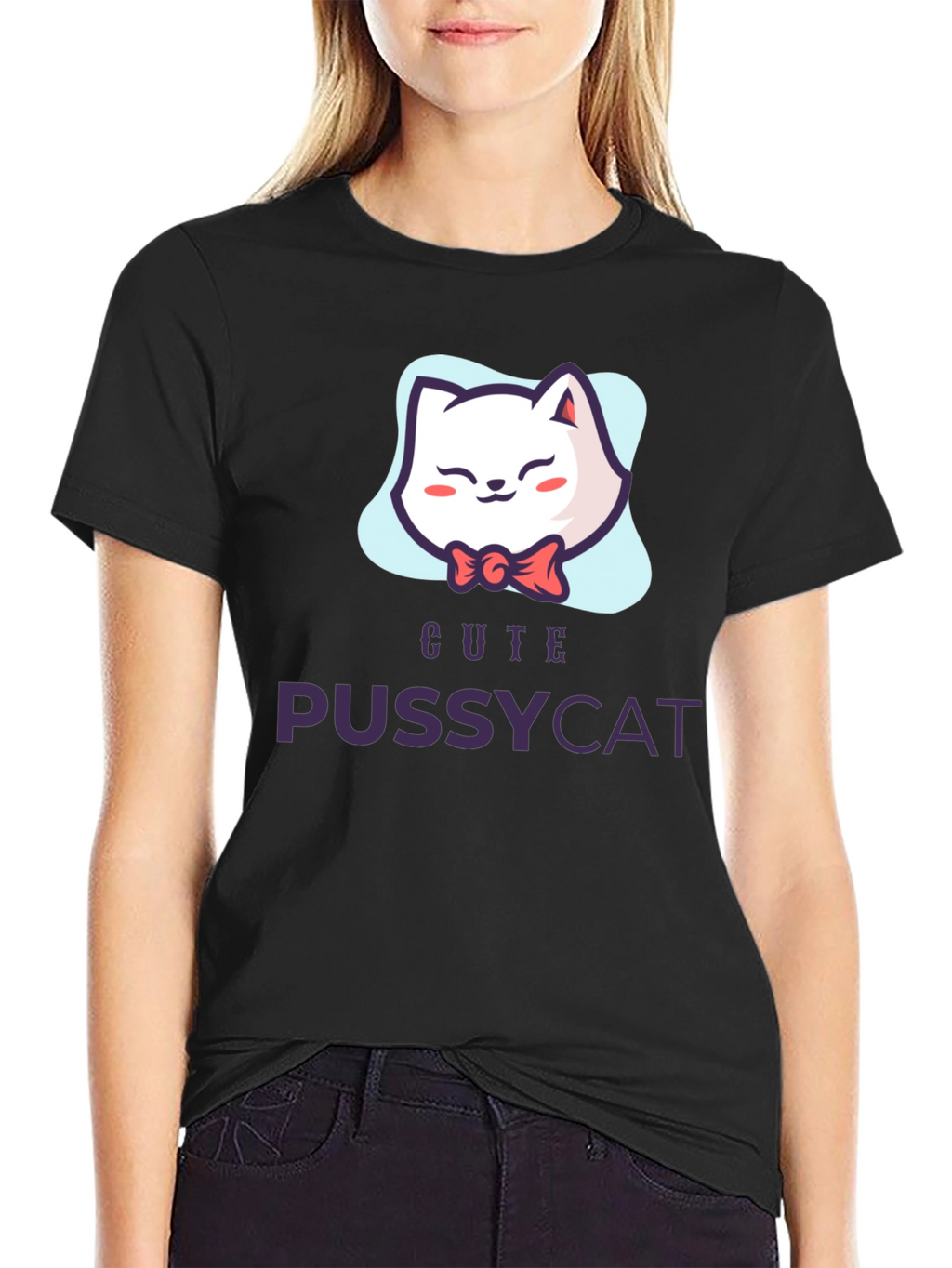 Cute Pussycat T-Shirt - Fun Graphic Tee