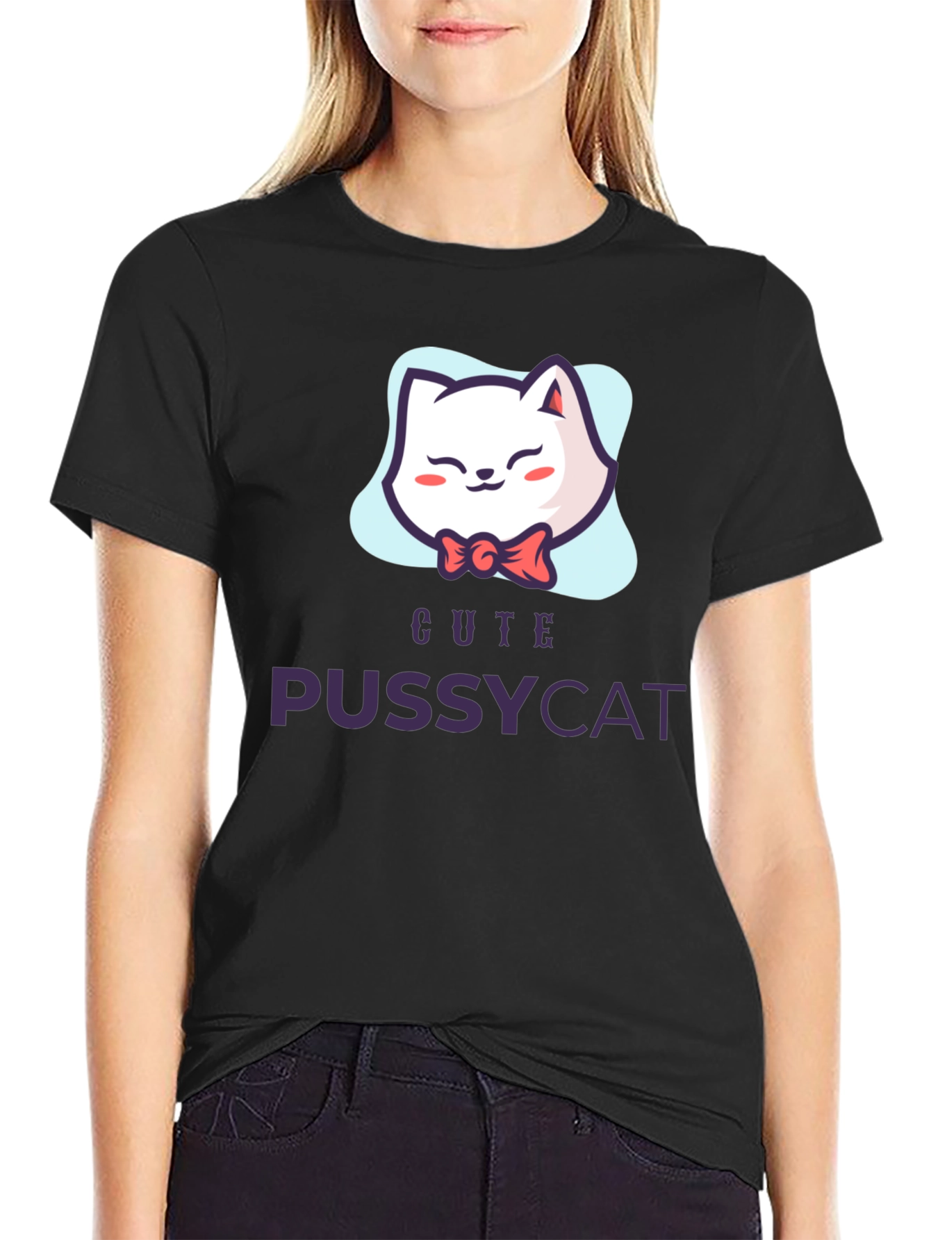 Cute Pussycat T-Shirt - Fun Graphic Tee