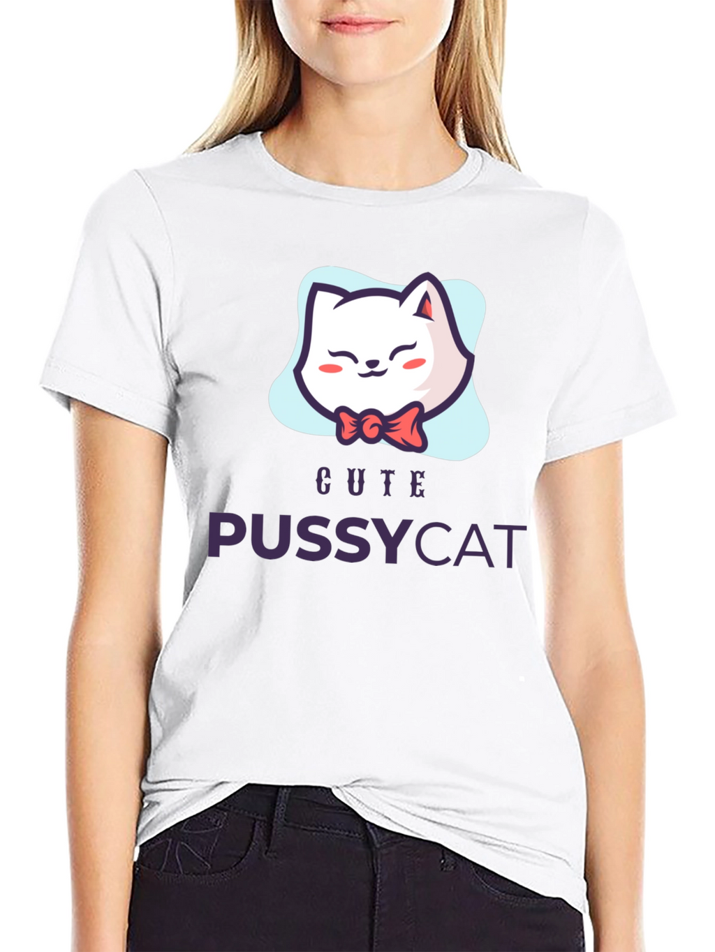 Cute Pussycat T-Shirt - Fun Graphic Tee