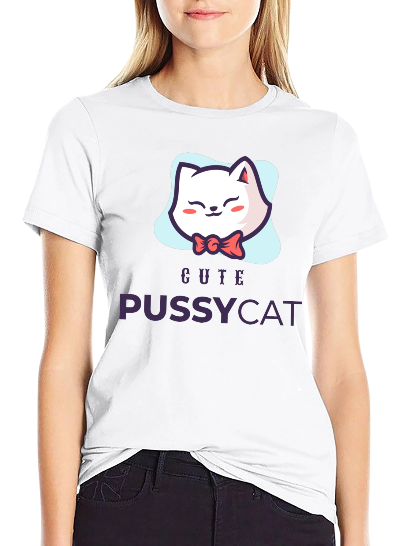 Cute Pussycat T-Shirt - Fun Graphic Tee
