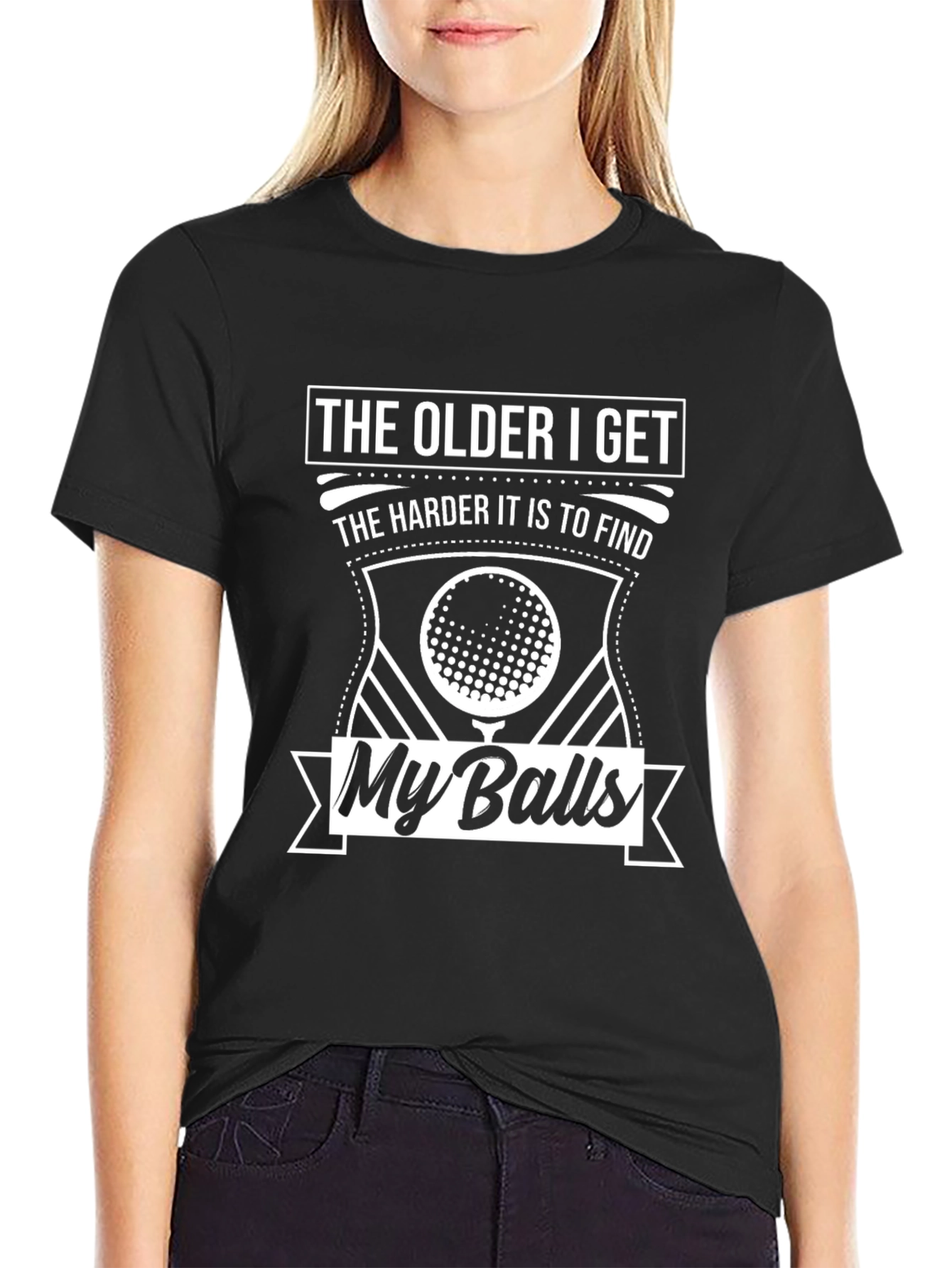 Funny Golf T-Shirt - The Older I Get Golf Balls