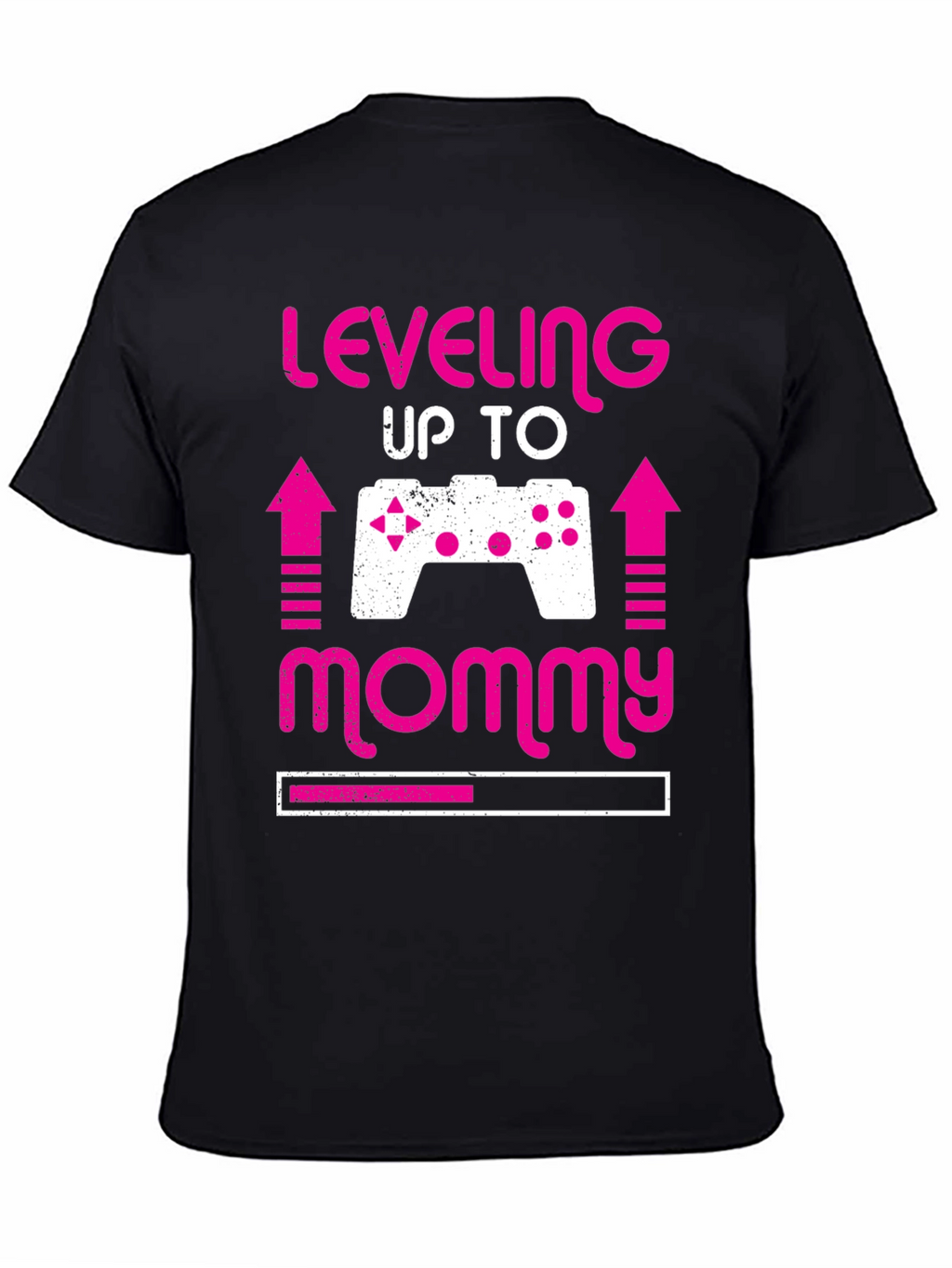 Leveling Up to Mommy Gamer Pregnancy Announcement Tee