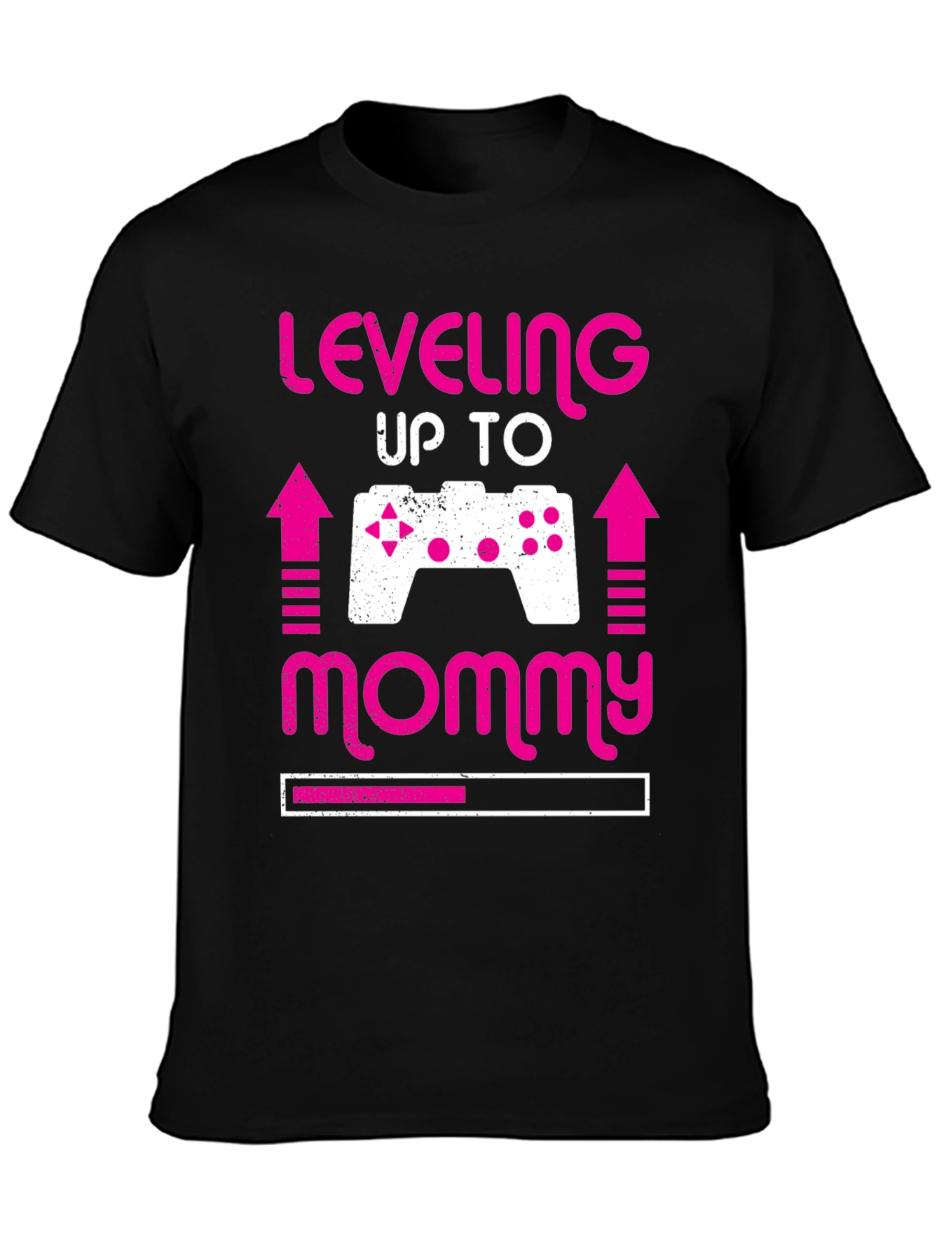 Leveling Up to Mommy Gamer Pregnancy Announcement Tee