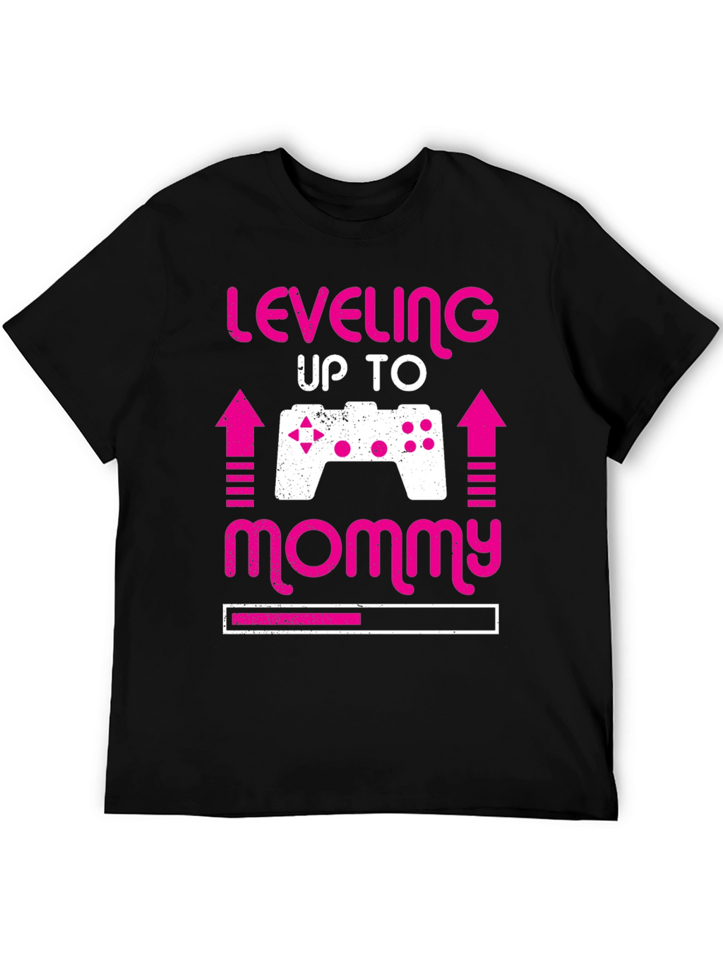 Leveling Up to Mommy Gamer Pregnancy Announcement Tee