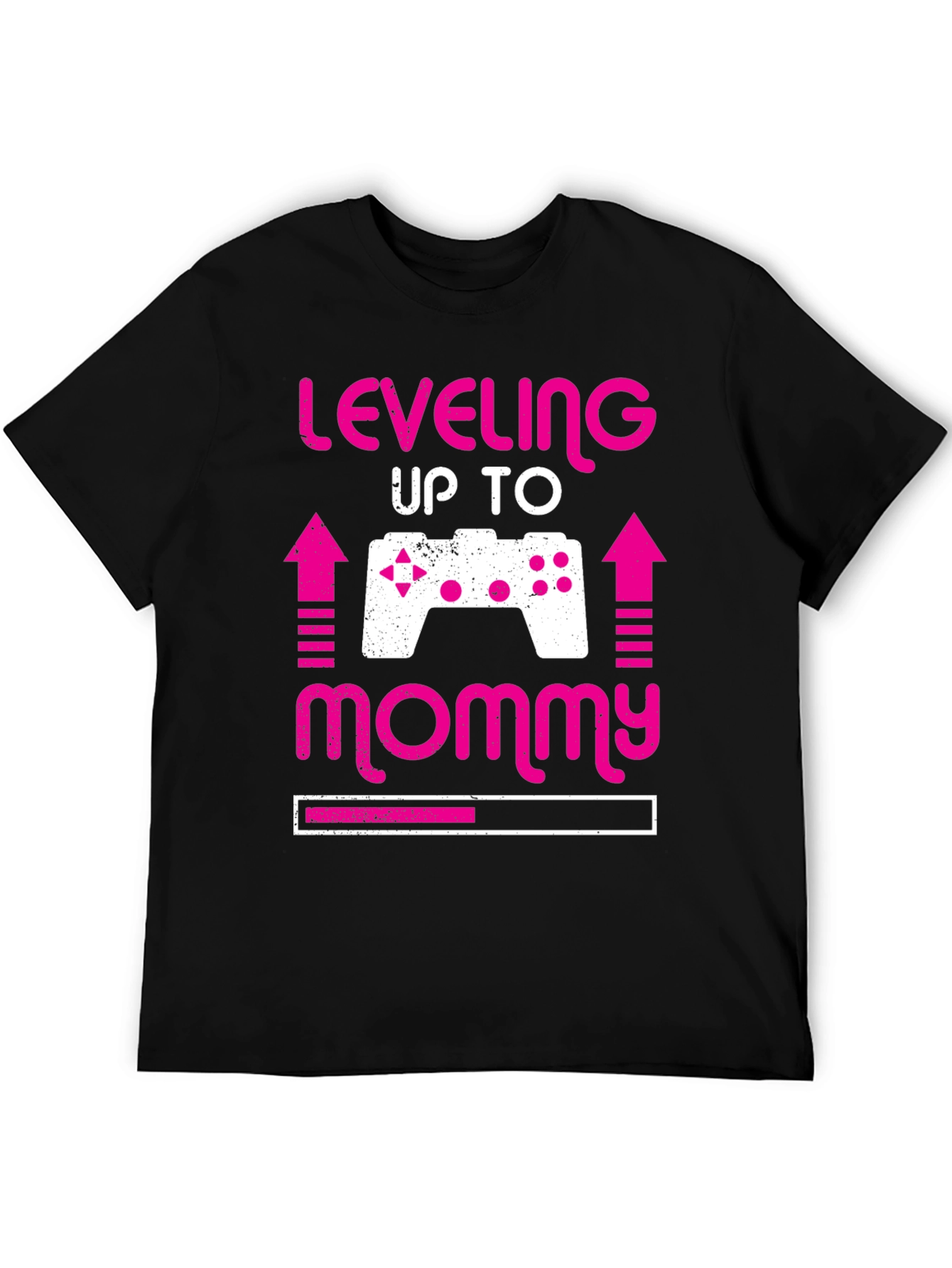 Leveling Up to Mommy Gamer Pregnancy Announcement Tee