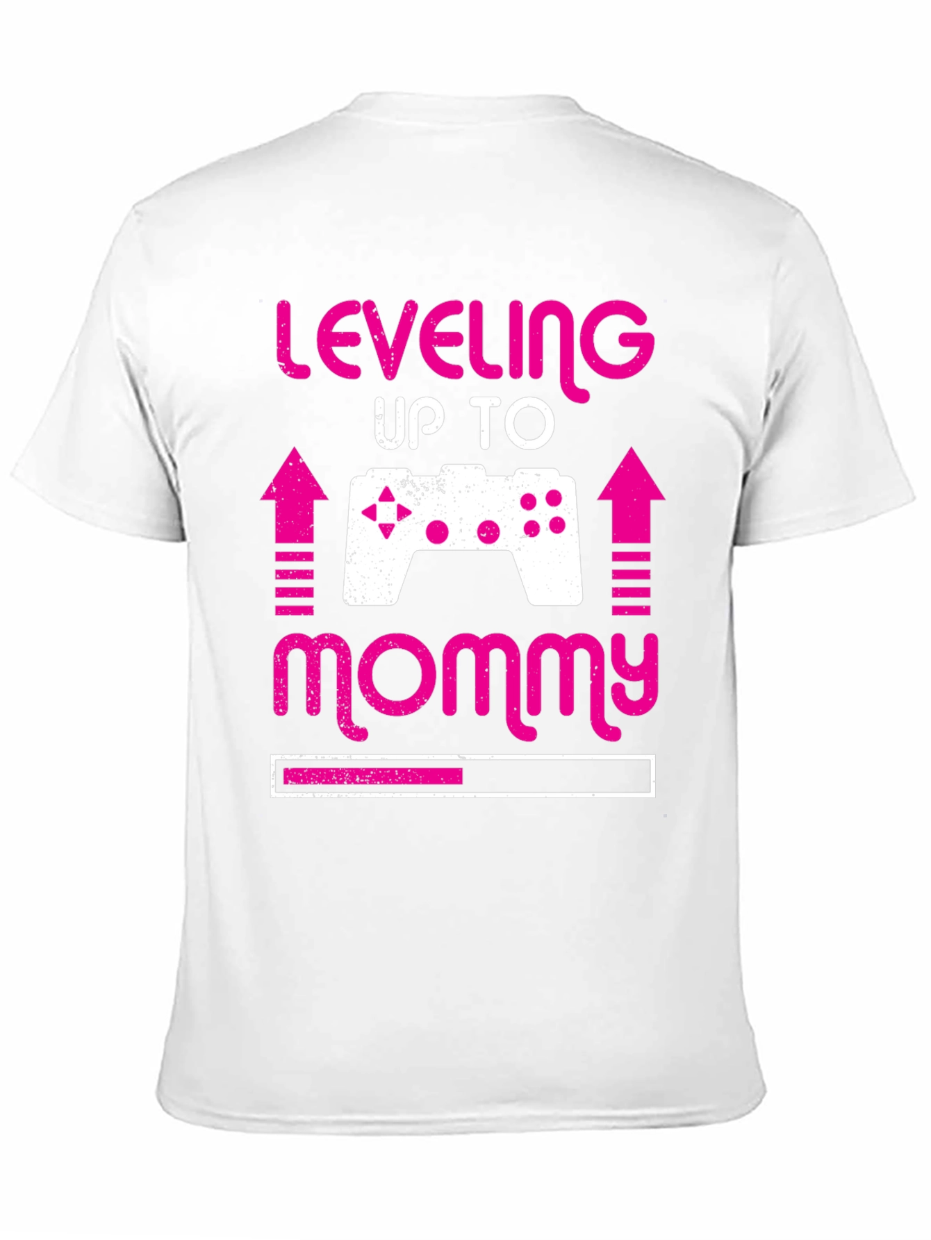 Leveling Up to Mommy Gamer Pregnancy Announcement Tee