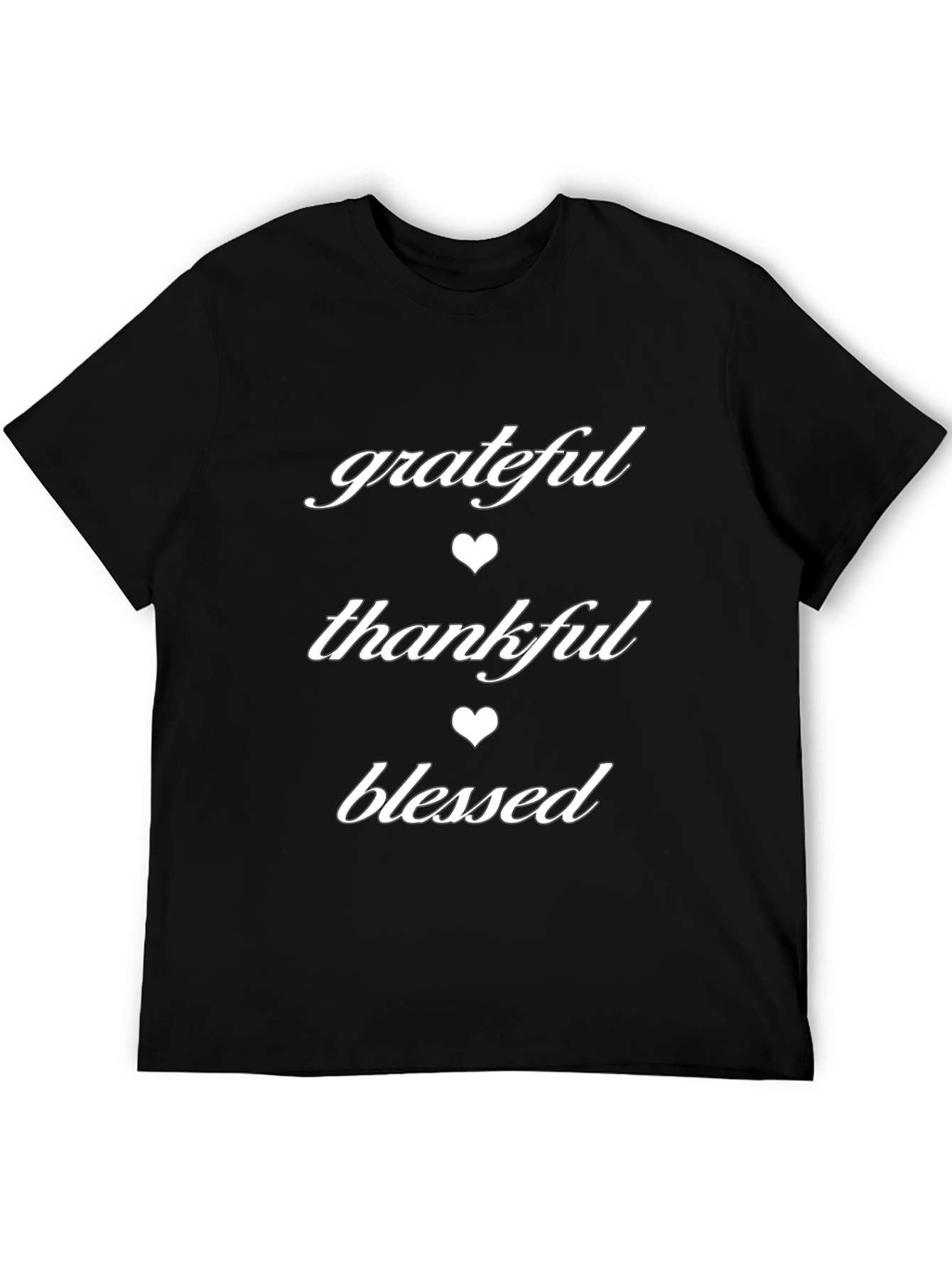 Grateful Thankful Blessed Graphic T-Shirt