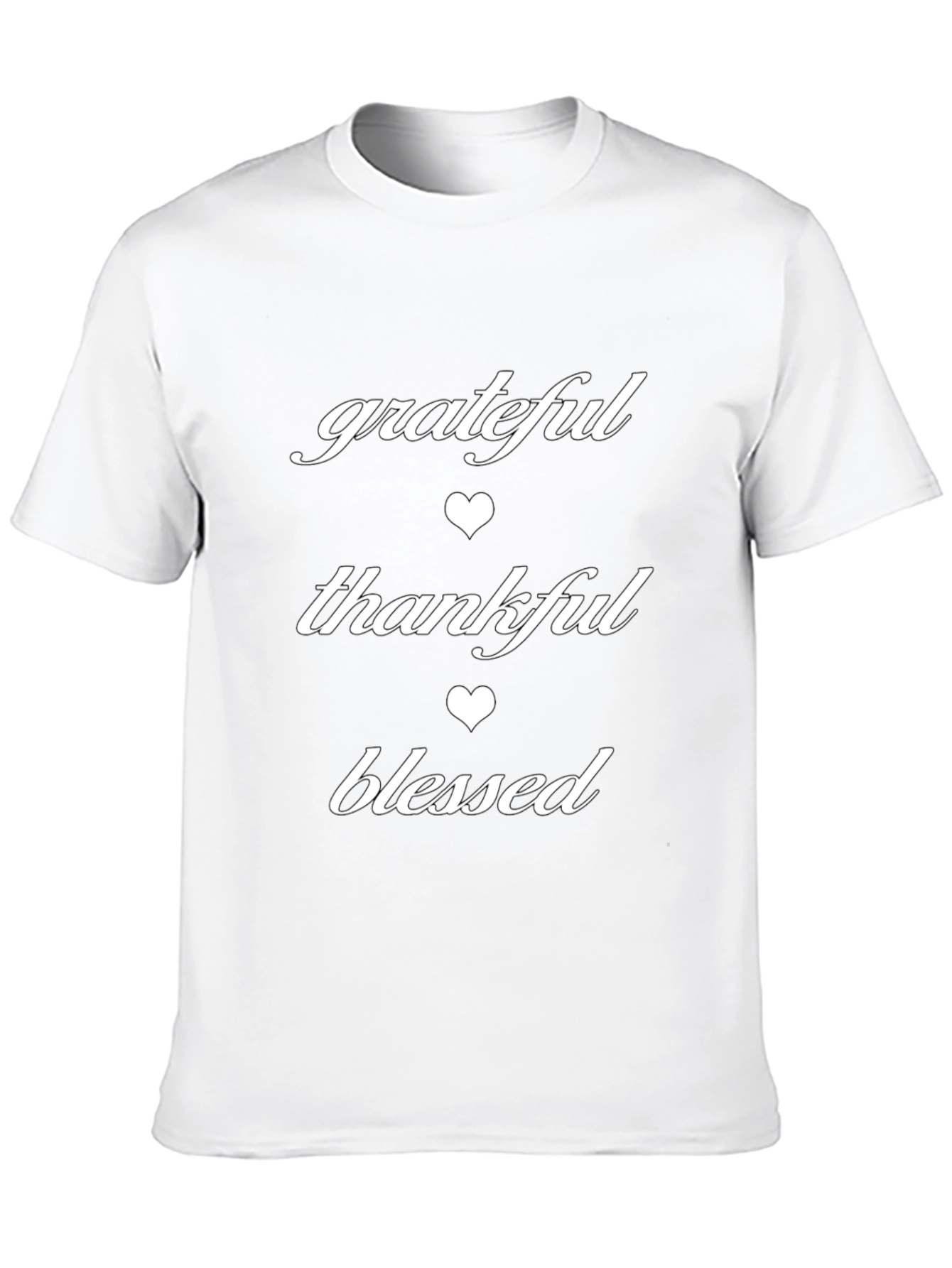 Grateful Thankful Blessed Graphic T-Shirt