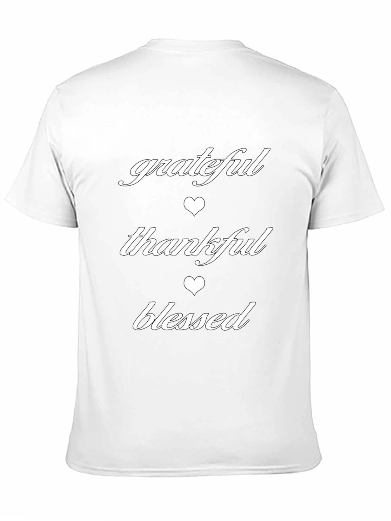 Grateful Thankful Blessed Graphic T-Shirt