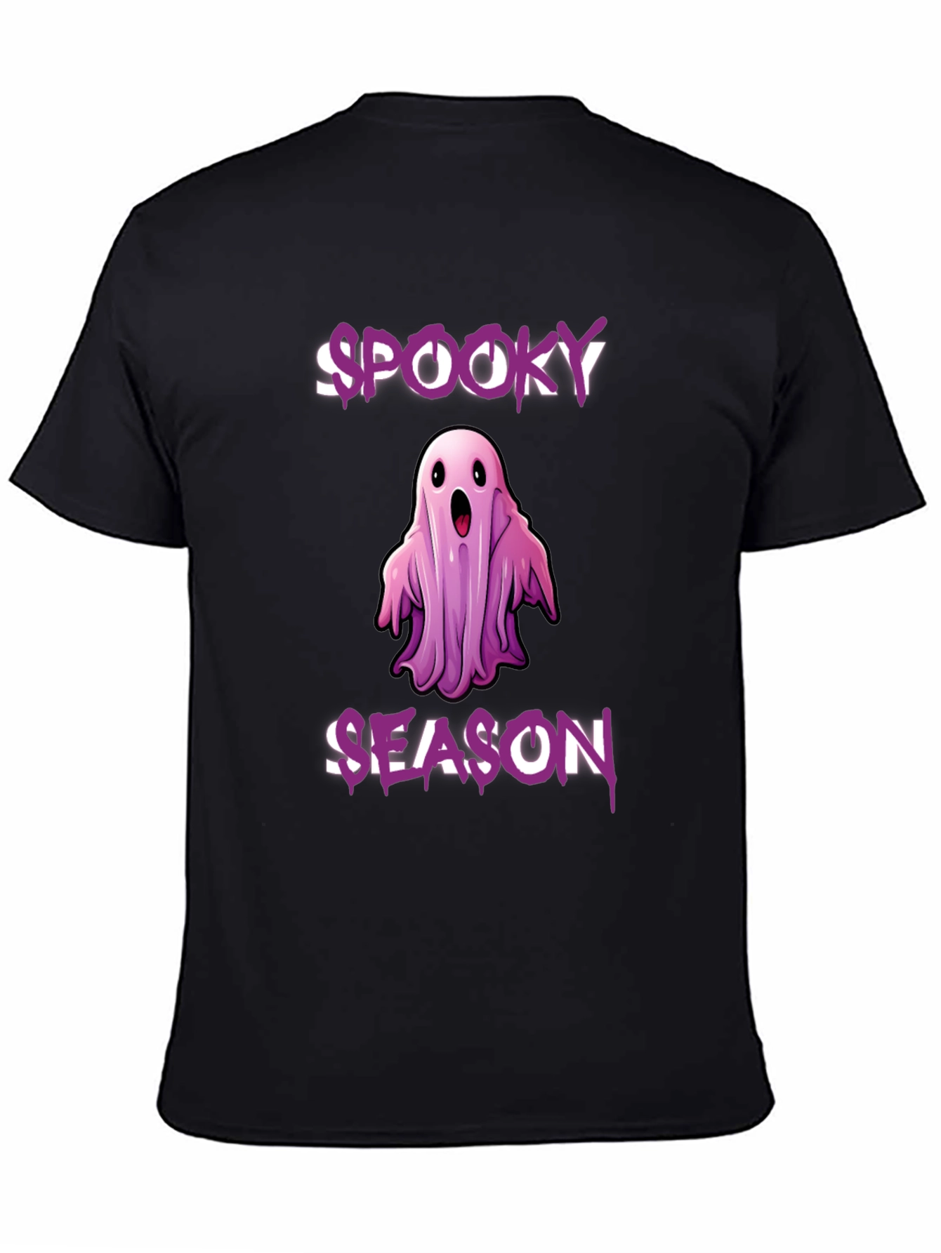Spooky Season Ghost Graphic T-Shirt - Halloween Apparel