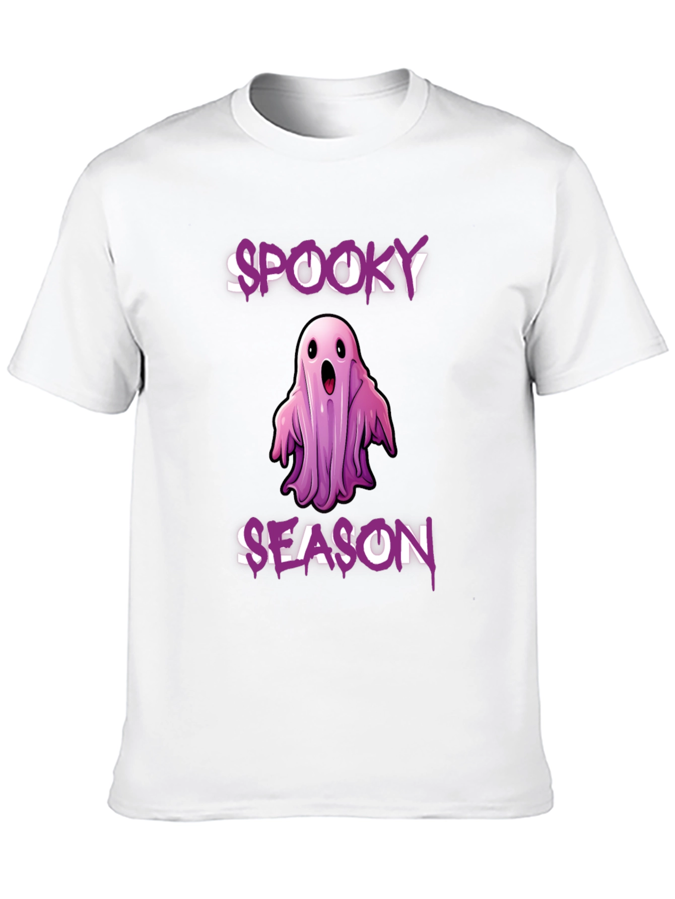 Spooky Season Ghost Graphic T-Shirt - Halloween Apparel