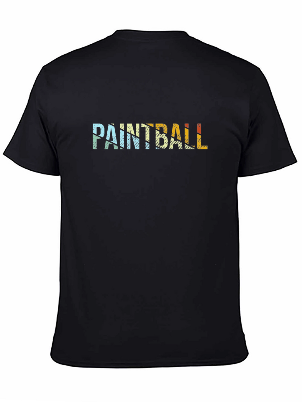 Paintball Graphic Tee - Retro Style Black T-Shirt
