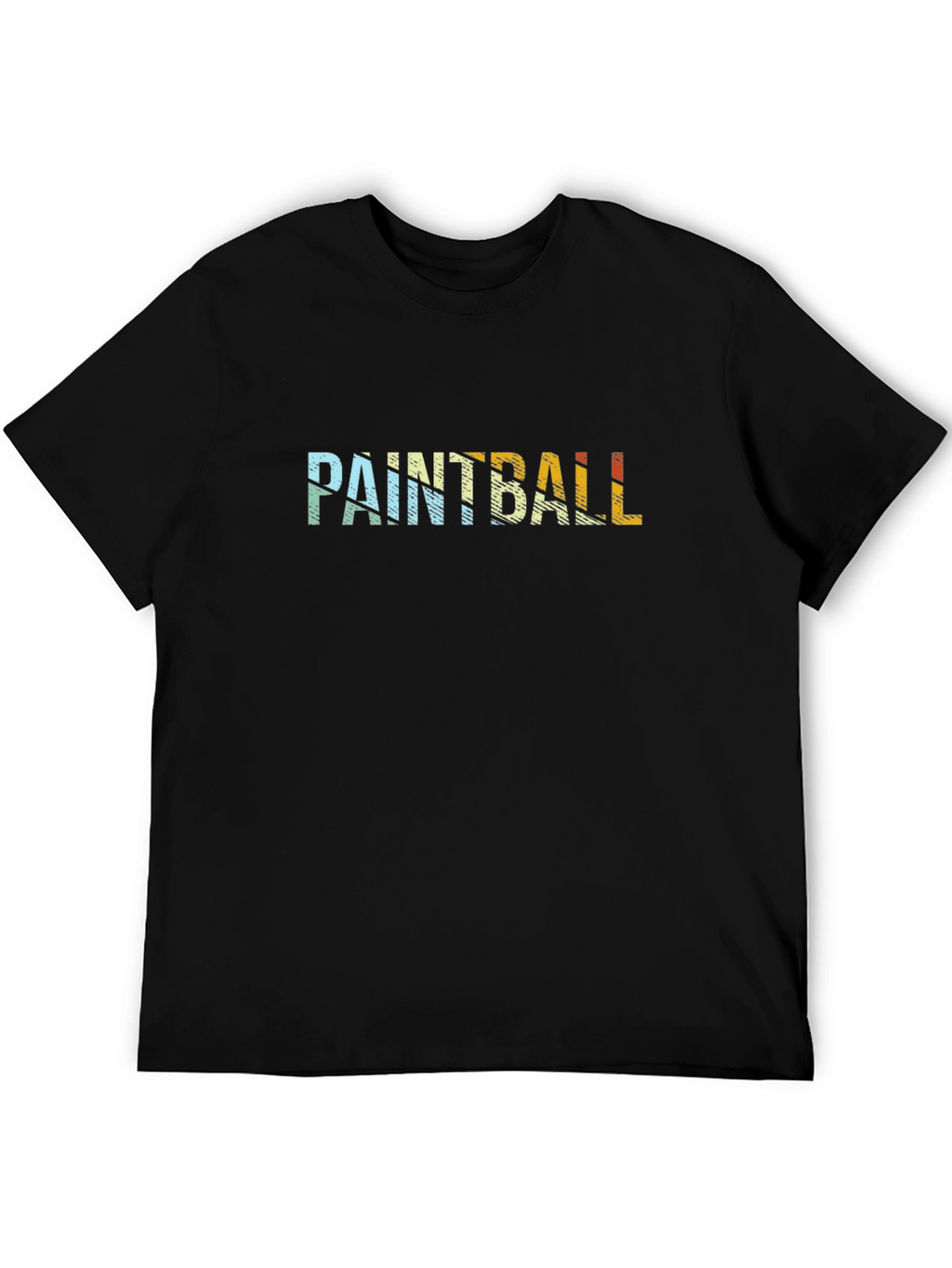 Paintball Graphic Tee - Retro Style Black T-Shirt