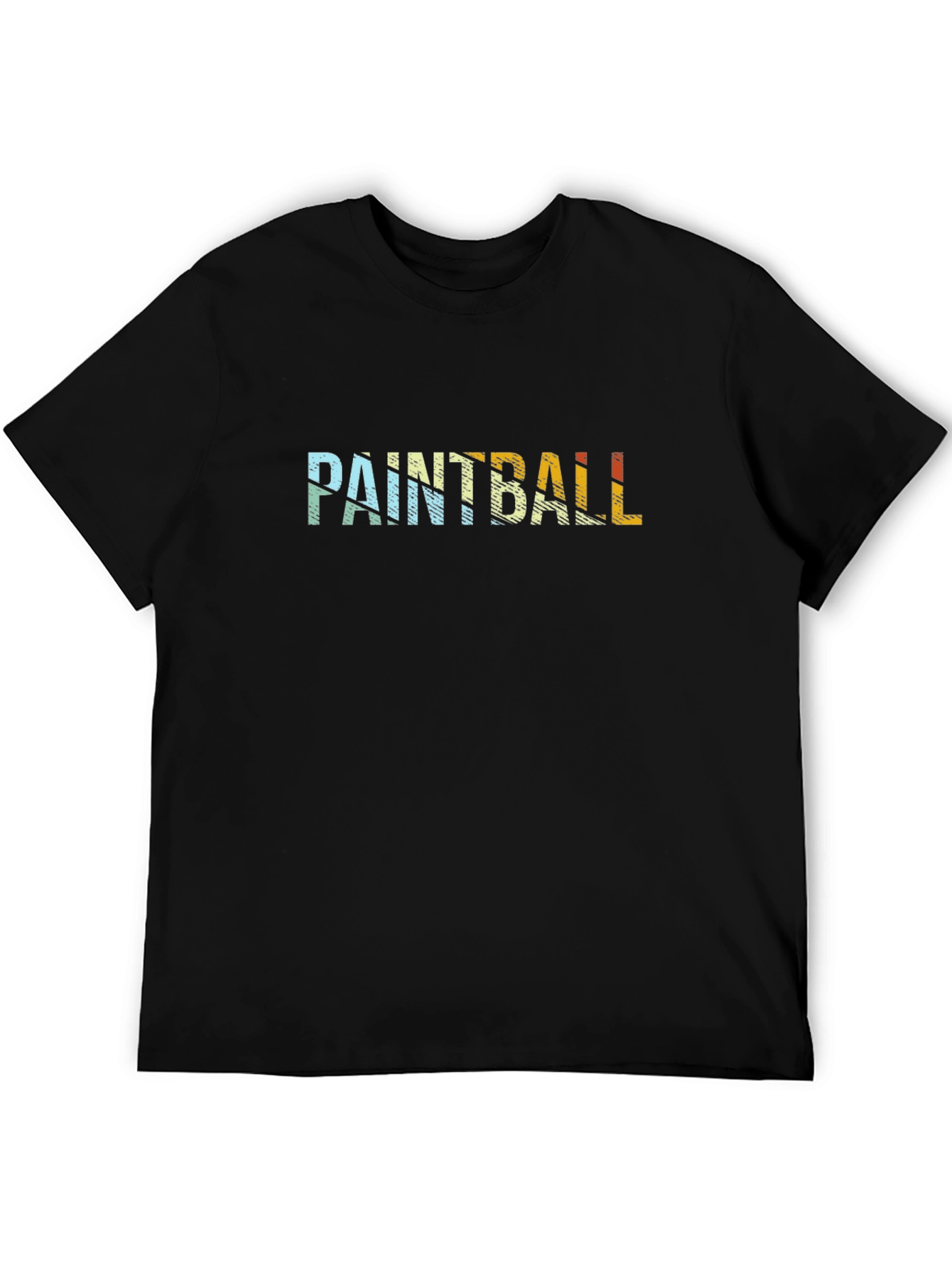 Paintball Graphic Tee - Retro Style Black T-Shirt