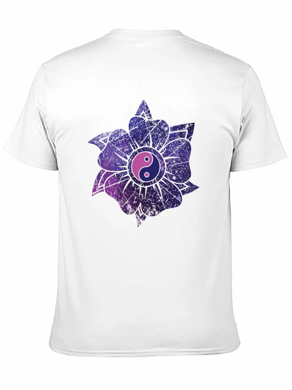 Yin Yang Galaxy Flower T-Shirt