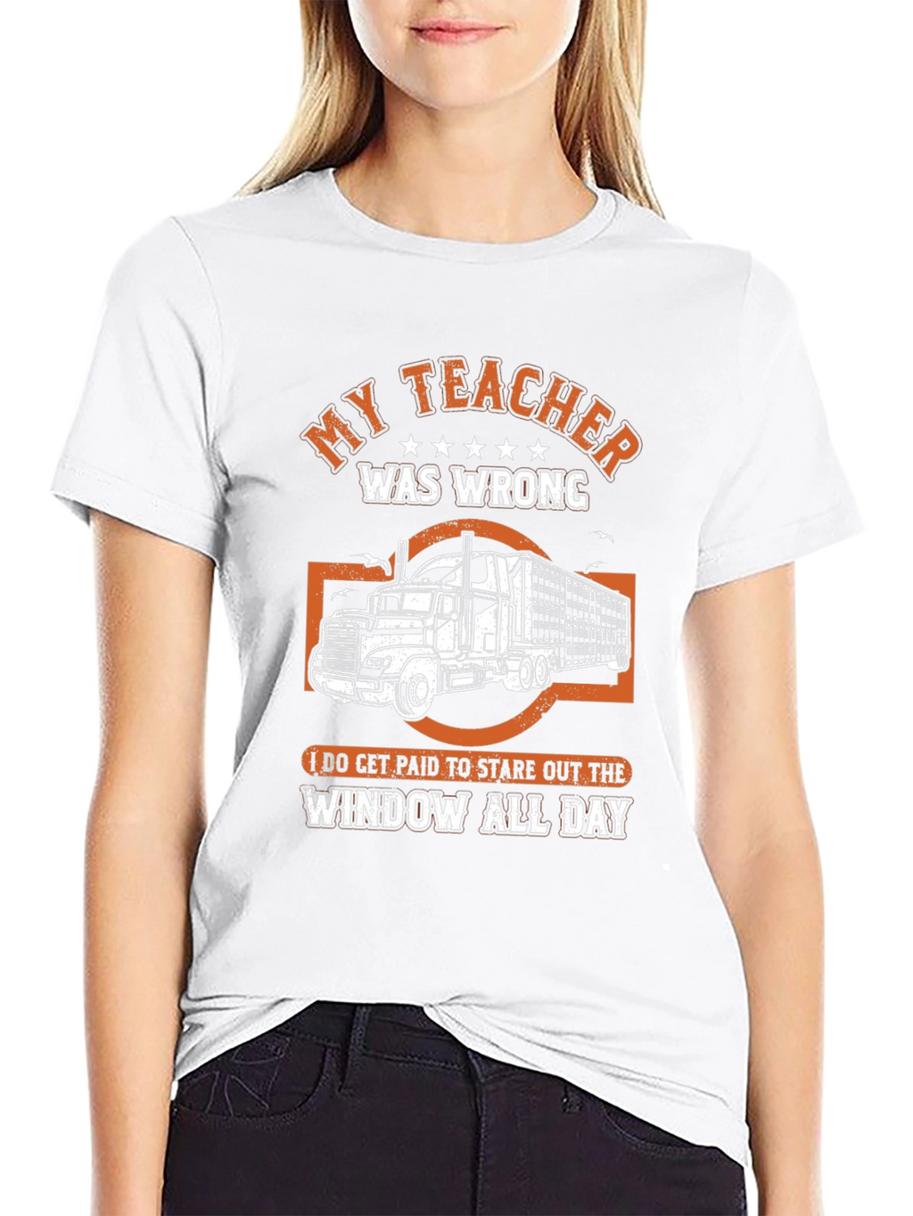 My Teacher Was Wrong Trucker T-Shirt