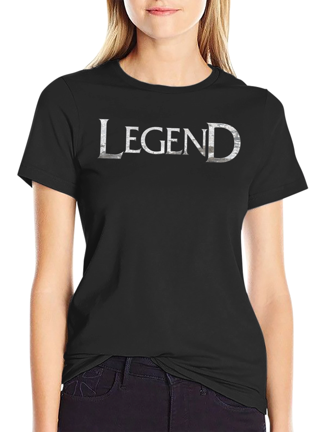 Legend Graphic T-Shirt - Black Cotton Blend