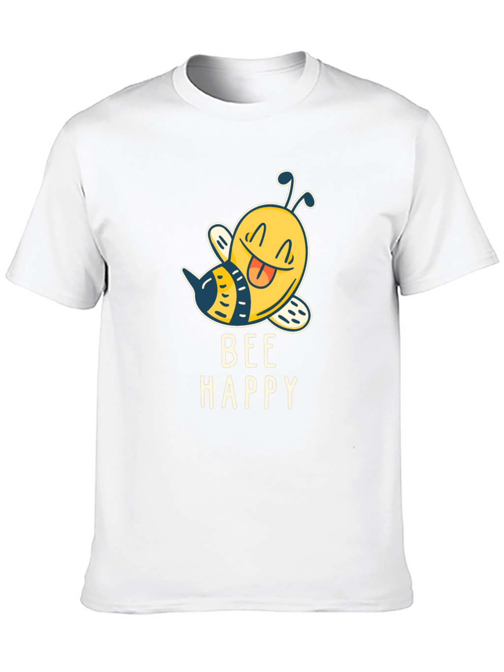 Bee Happy Graphic T-Shirt - Mens Black Tee