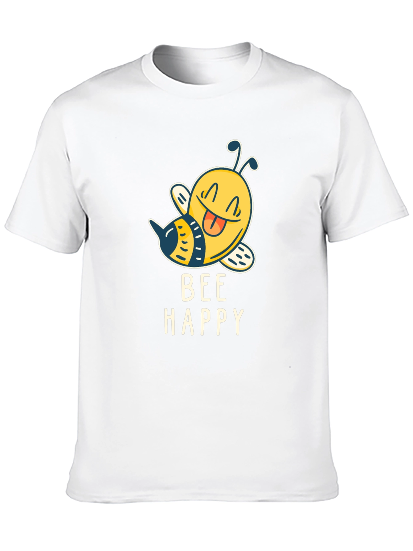Bee Happy Graphic T-Shirt - Mens Black Tee