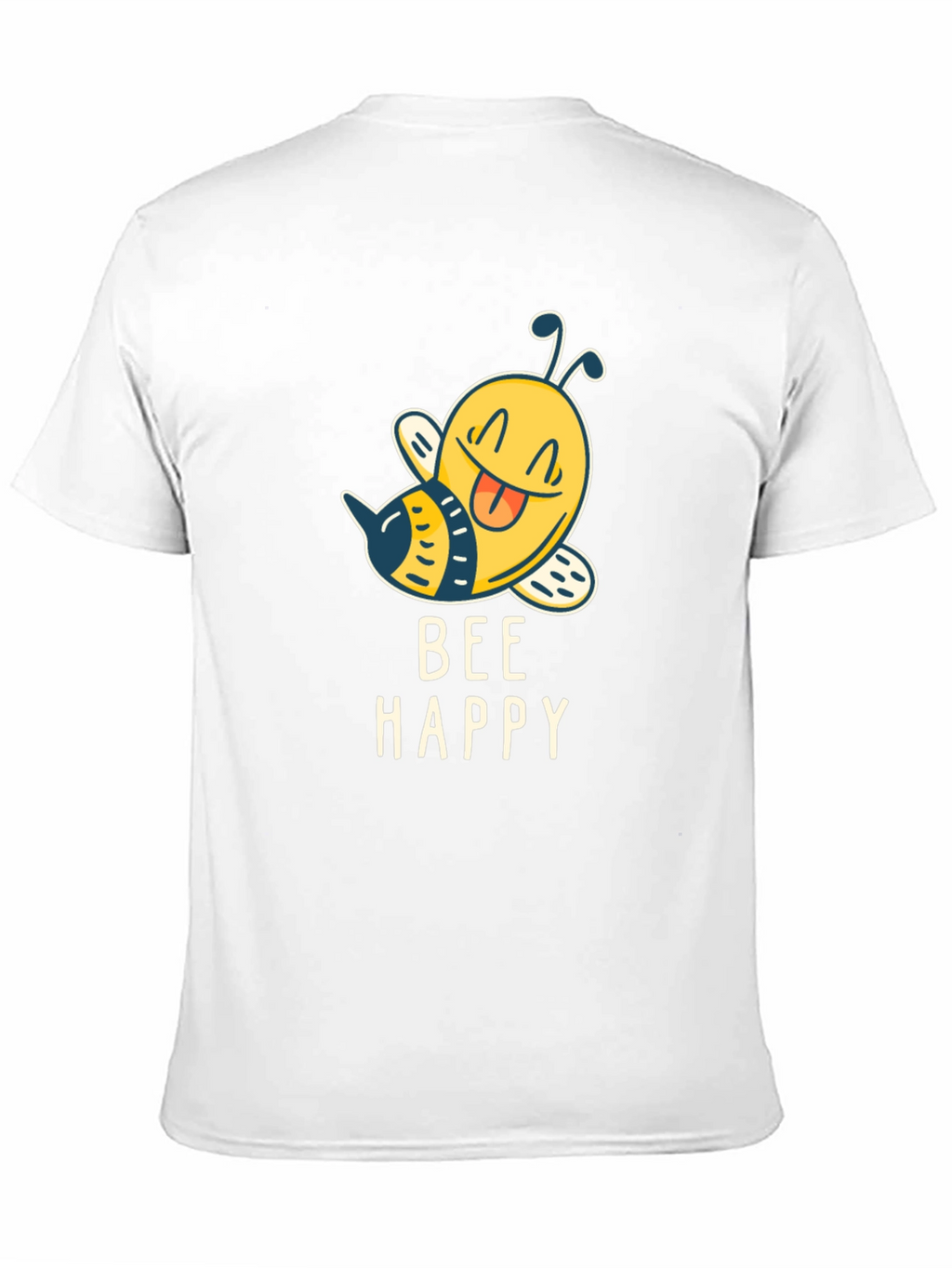 Bee Happy Graphic T-Shirt - Mens Black Tee