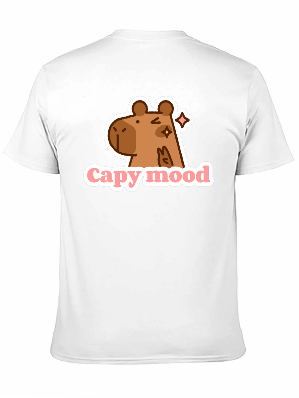 Capy Mood Black T-Shirt - Fun & Casual