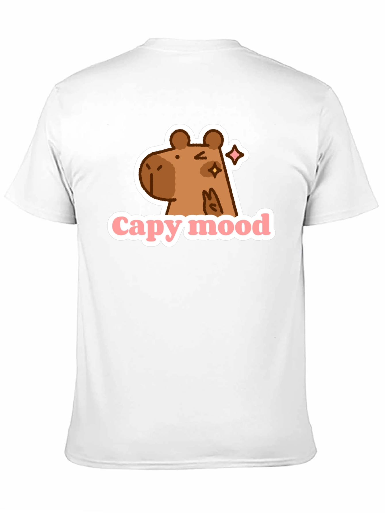 Capy Mood Black T-Shirt - Fun & Casual