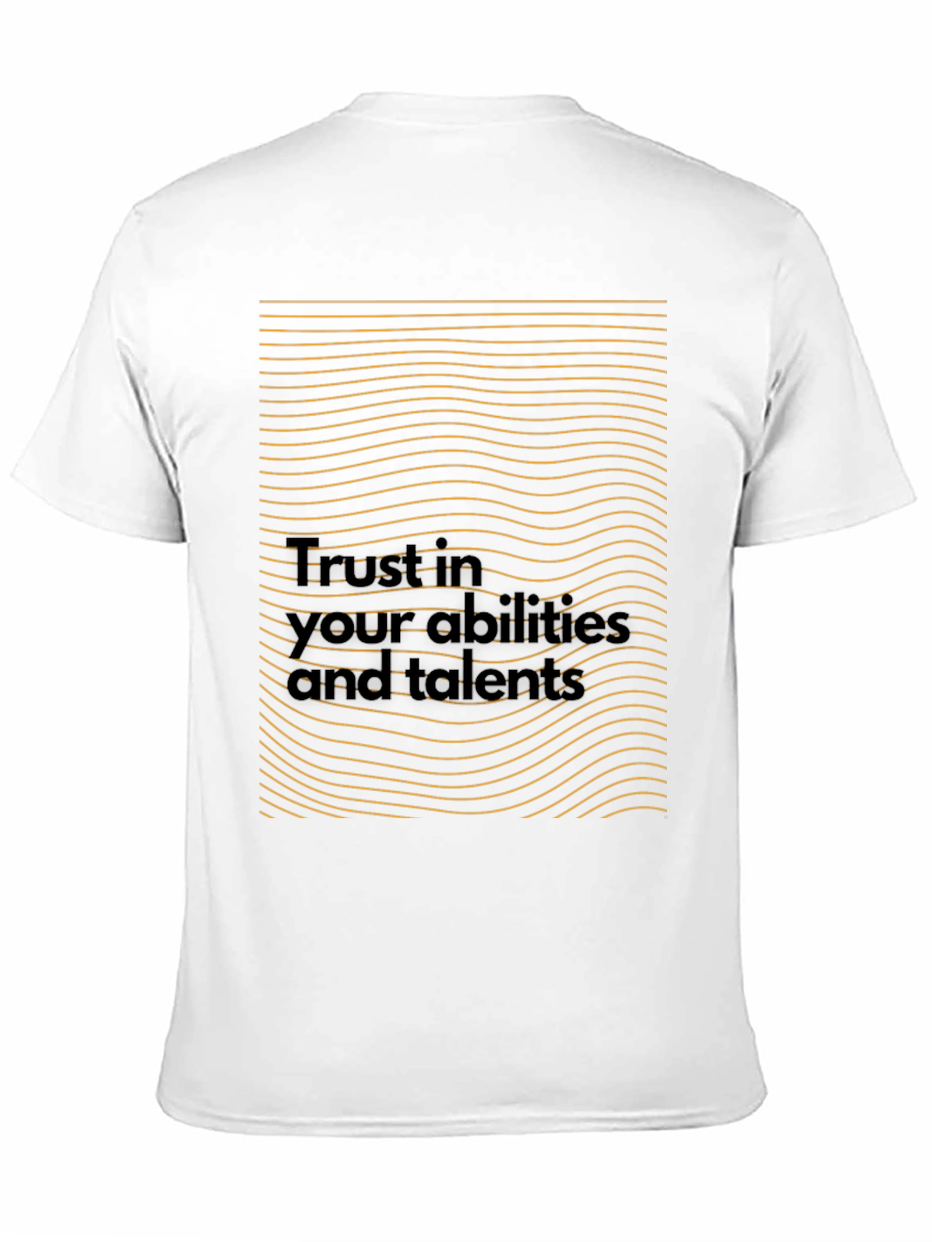 Motivational Black T-Shirt - Trust in Your Abilities