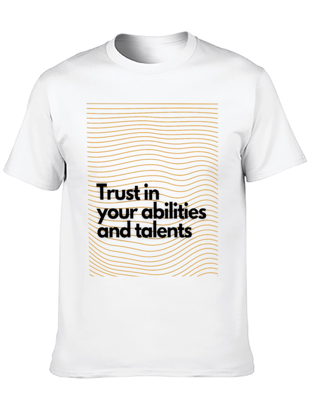 Motivational Black T-Shirt - Trust in Your Abilities
