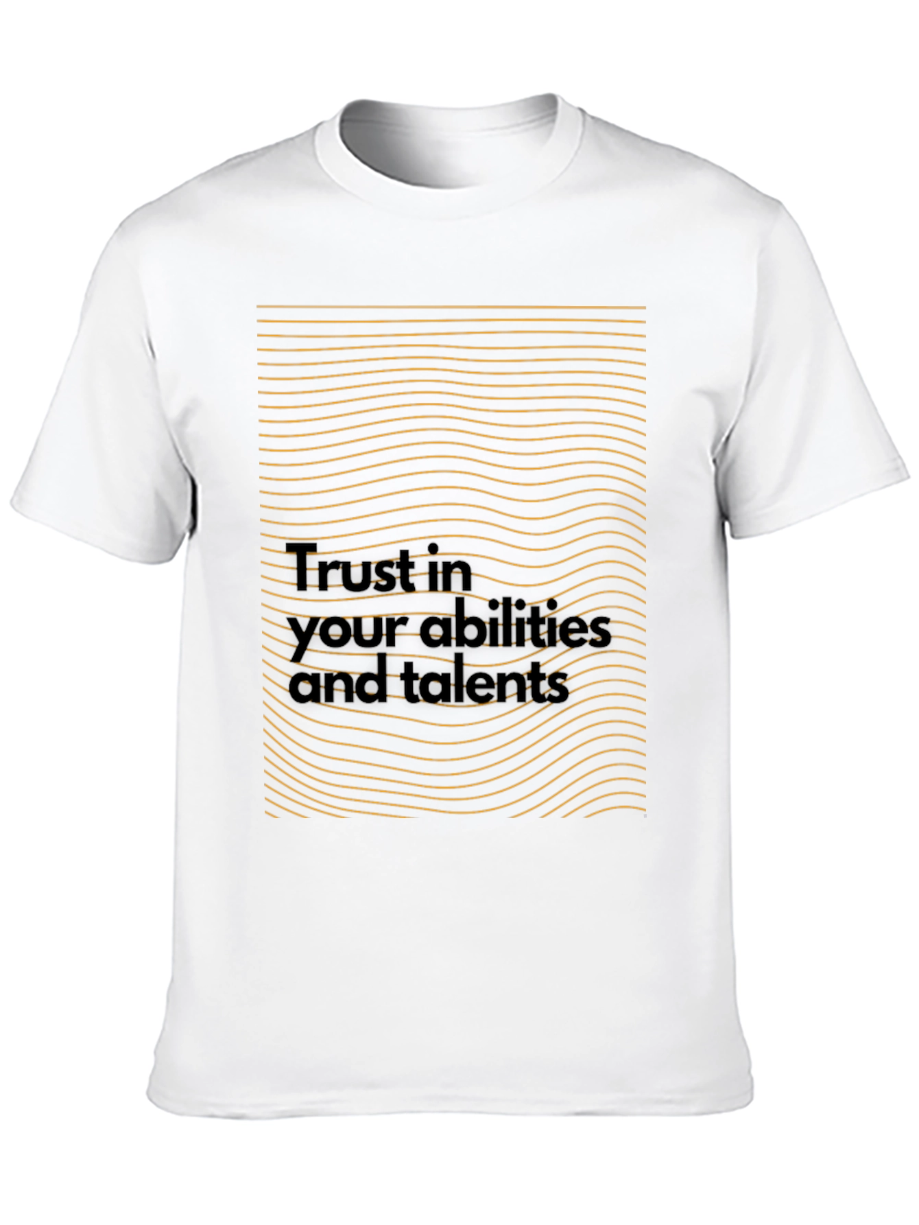 Motivational Black T-Shirt - Trust in Your Abilities