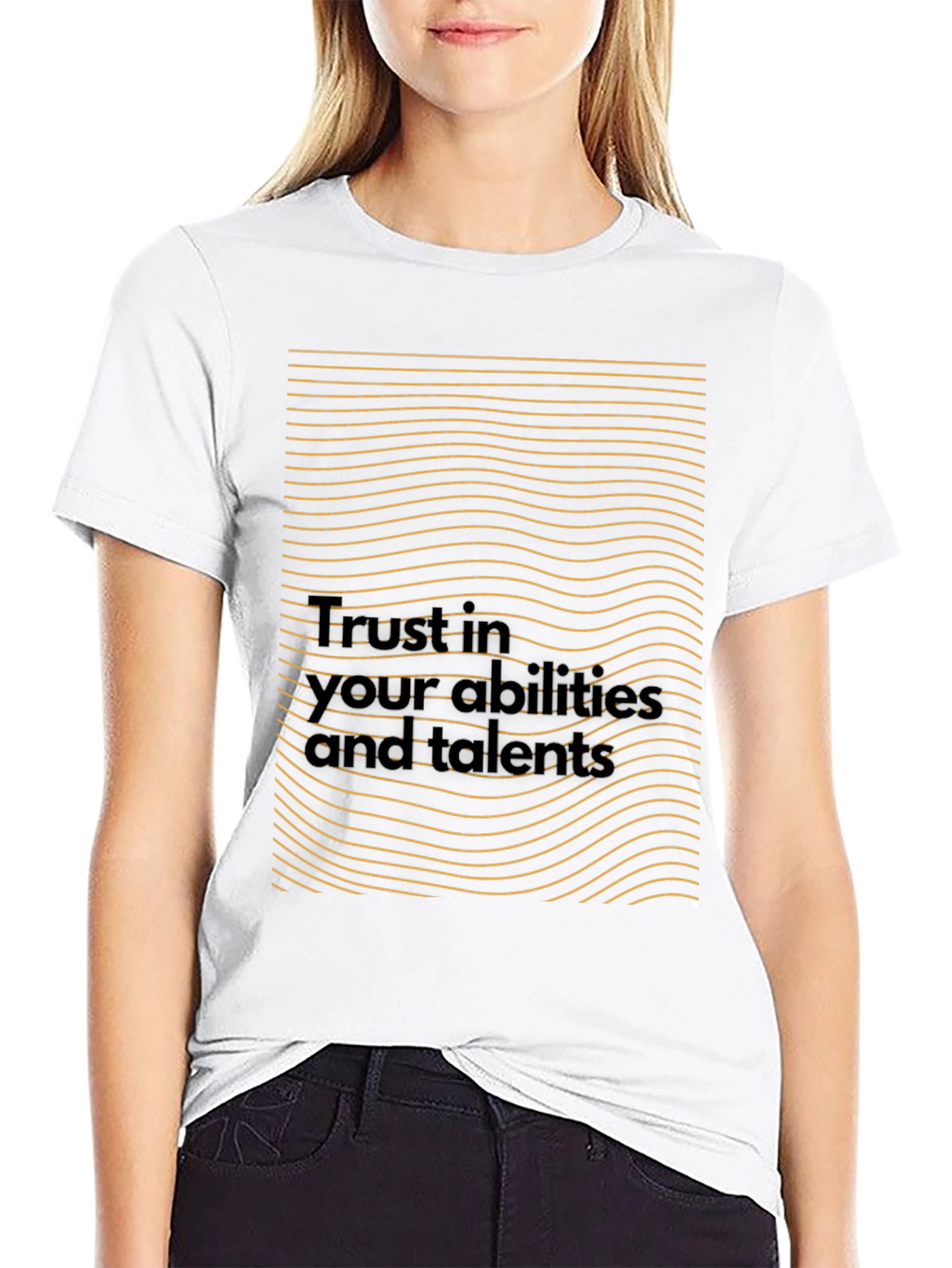 Motivational Black T-Shirt - Trust in Your Abilities