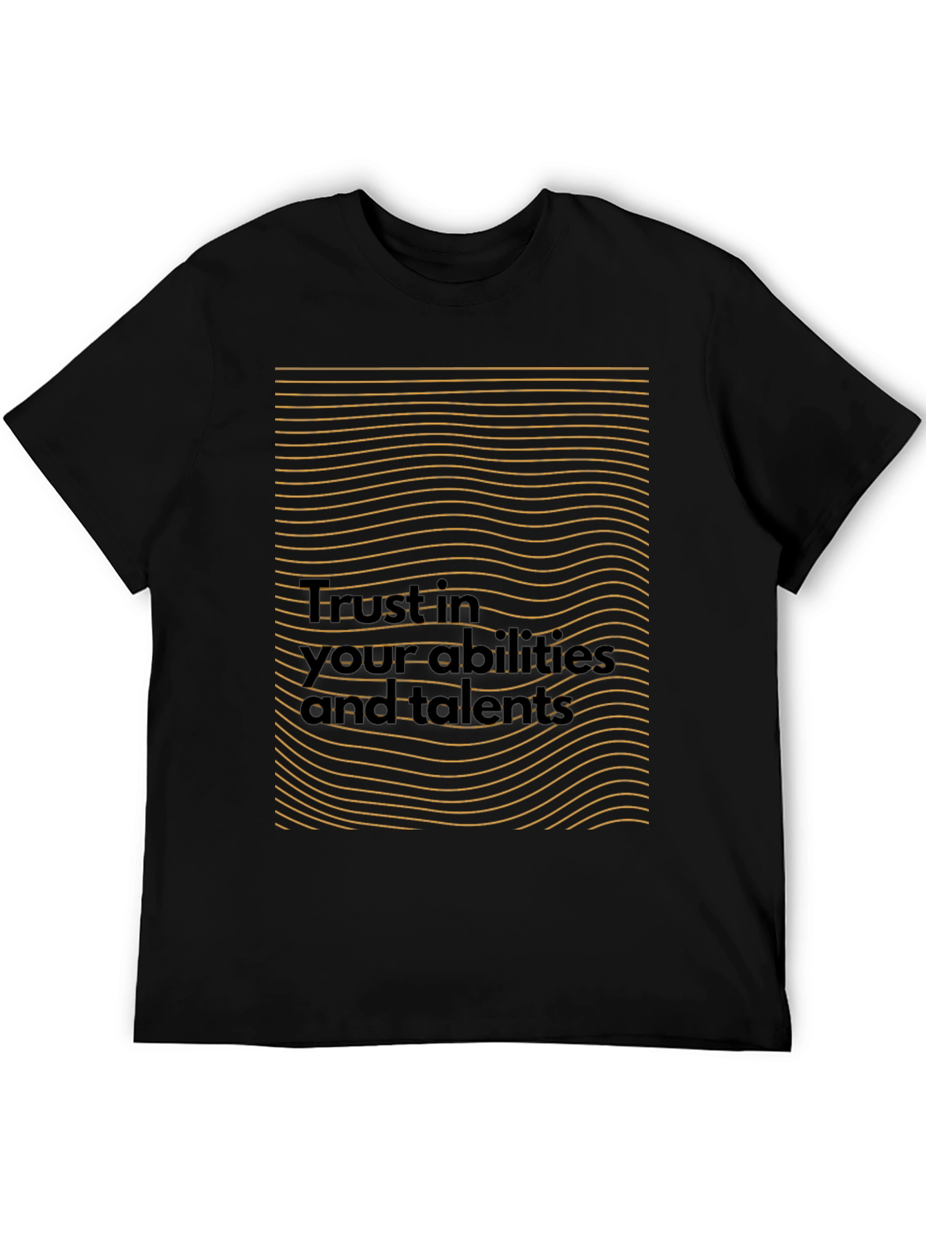 Motivational Black T-Shirt - Trust in Your Abilities