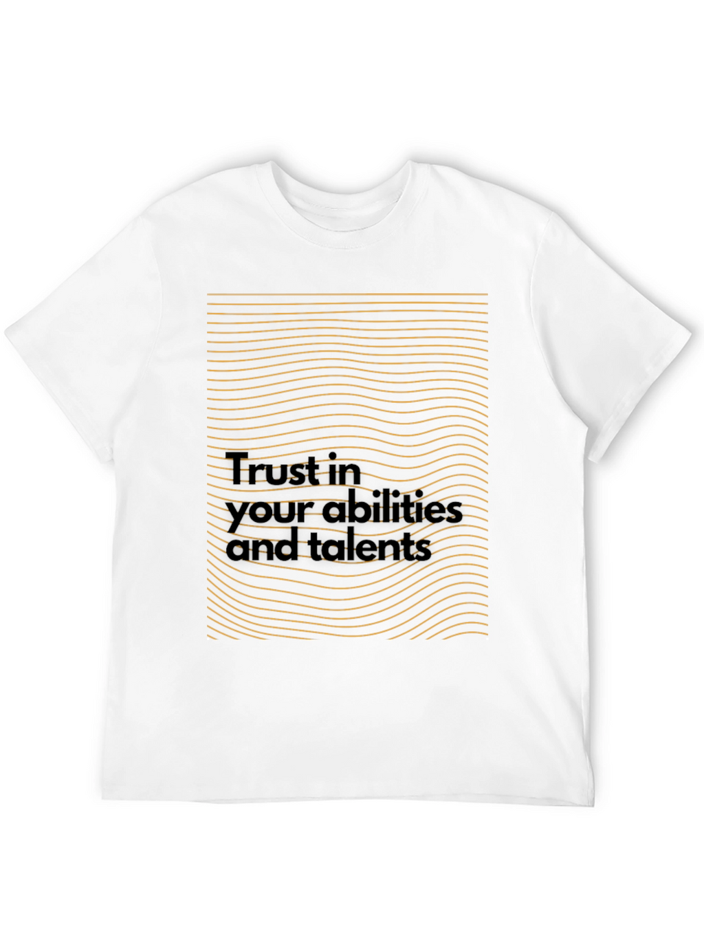 Motivational Black T-Shirt - Trust in Your Abilities