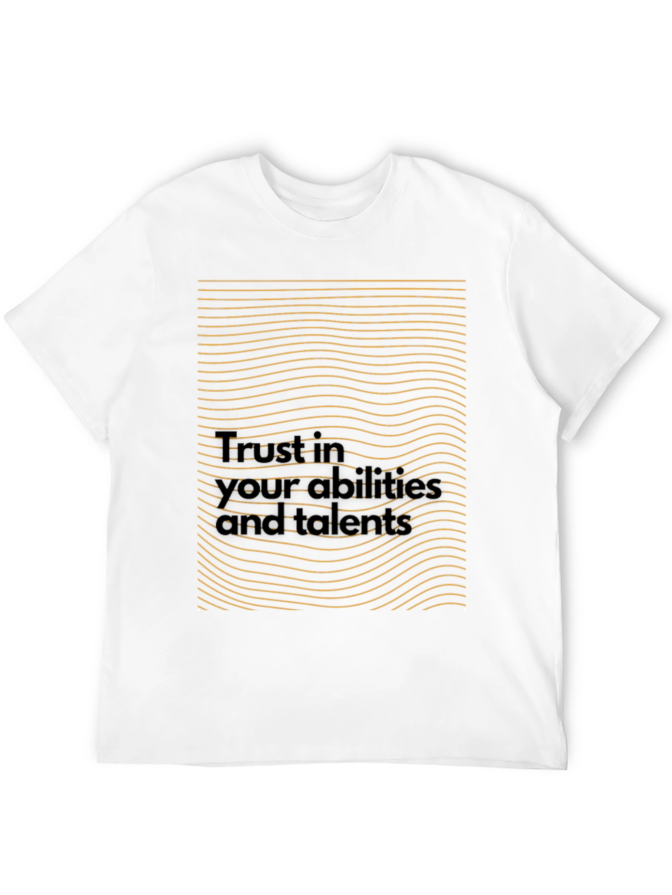 Motivational Black T-Shirt - Trust in Your Abilities