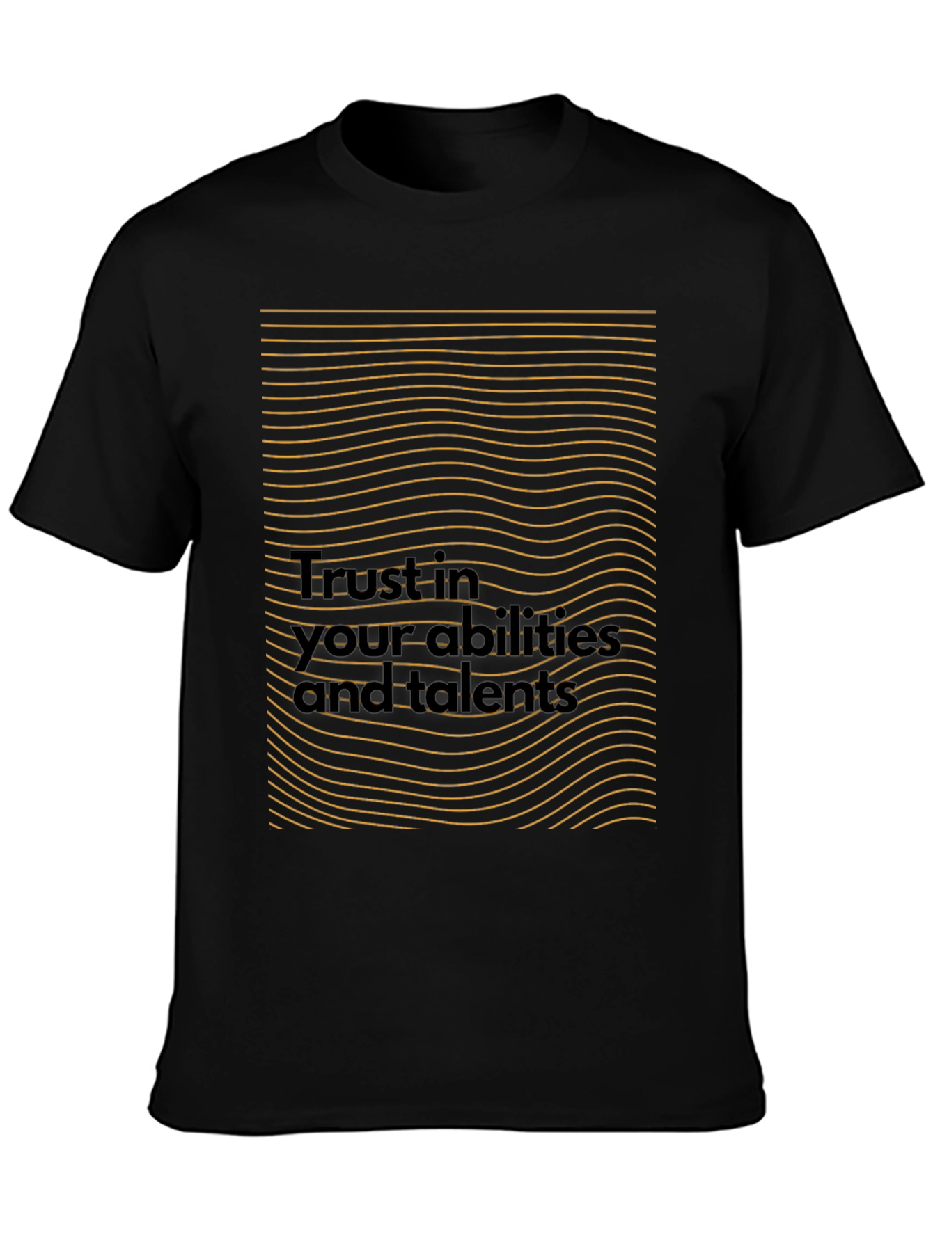 Motivational Black T-Shirt - Trust in Your Abilities