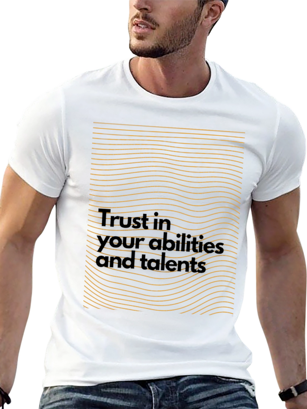 Motivational Black T-Shirt - Trust in Your Abilities