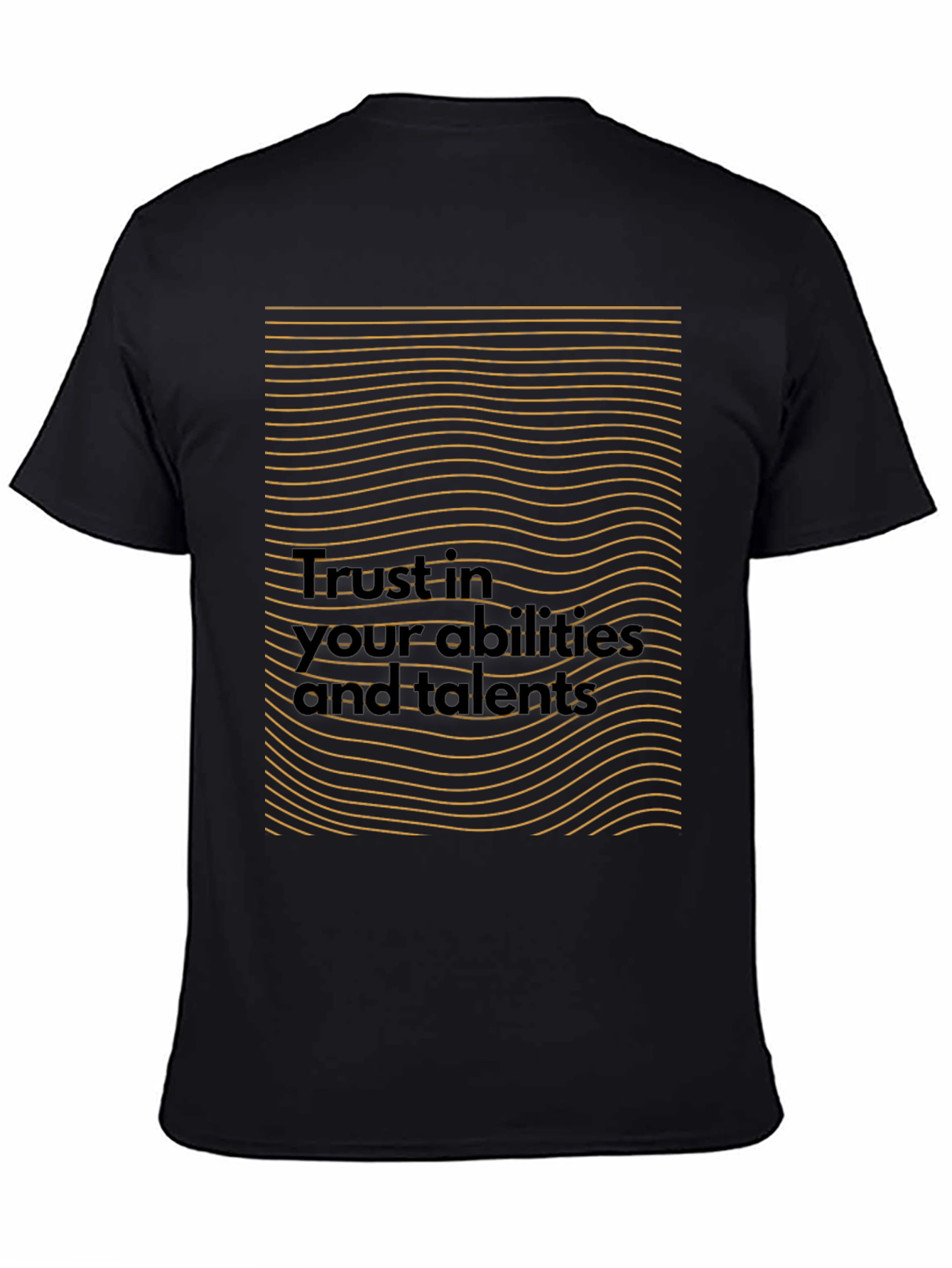 Motivational Black T-Shirt - Trust in Your Abilities