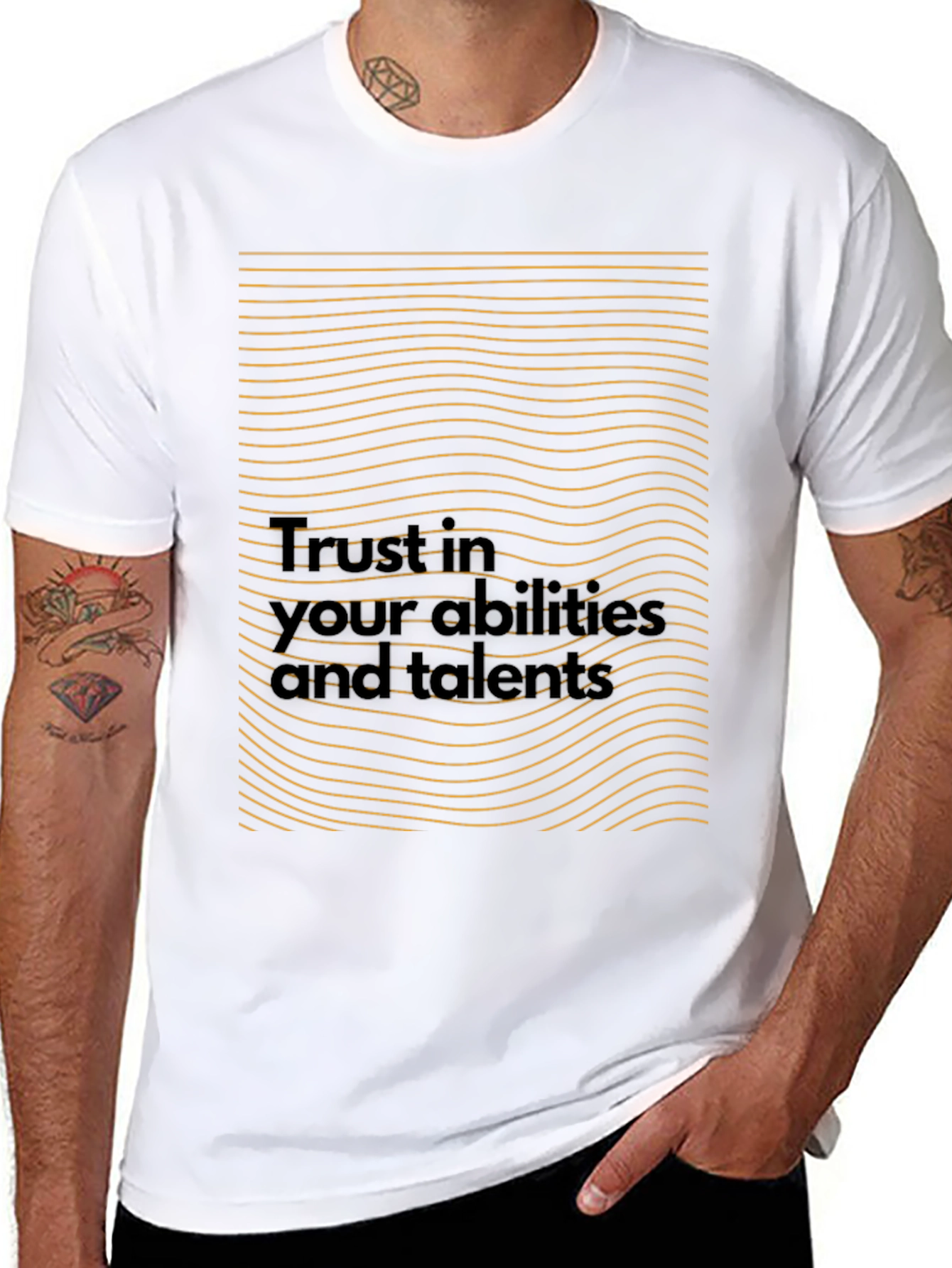 Motivational Black T-Shirt - Trust in Your Abilities