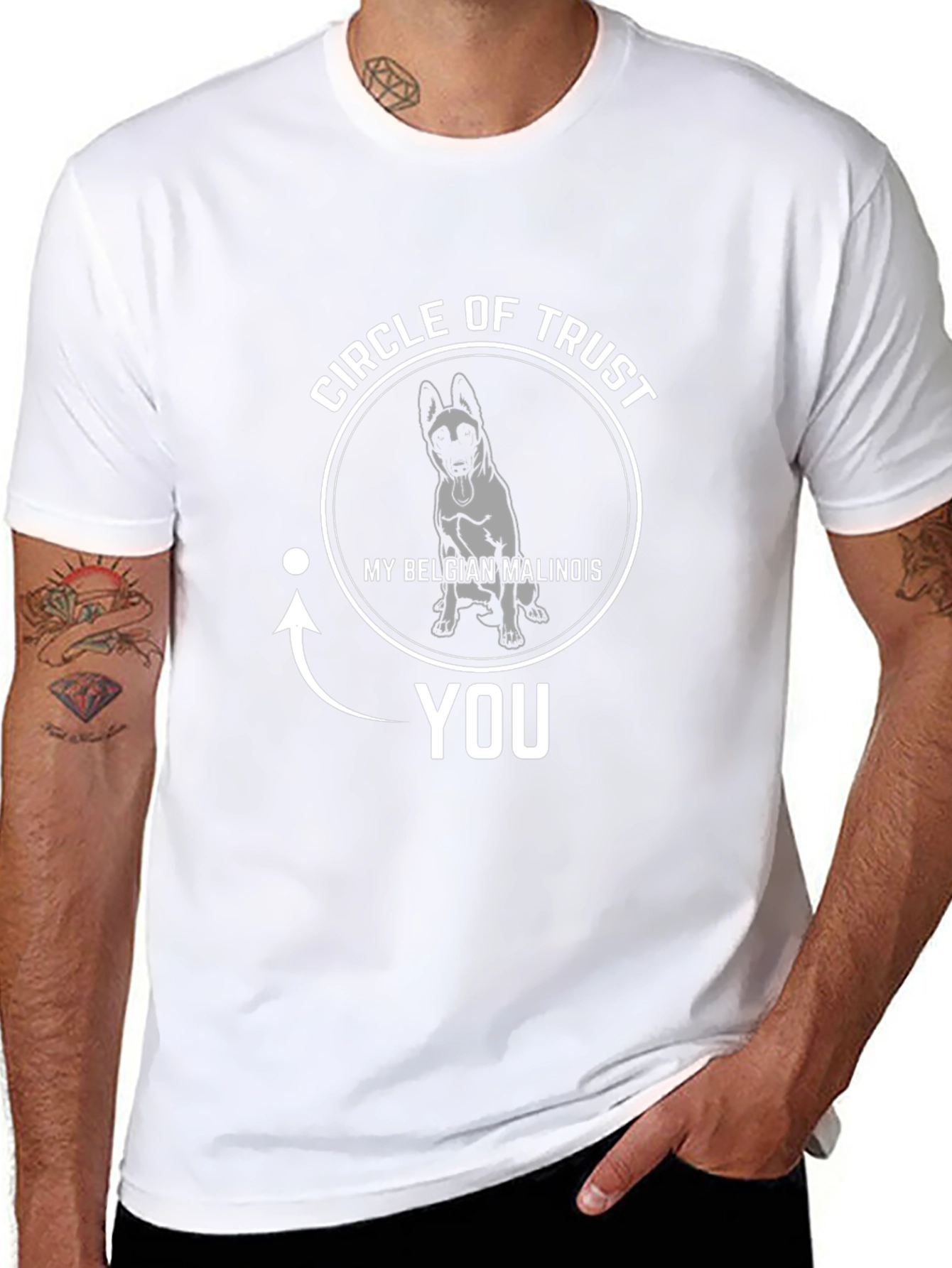 Belgian Malinois Circle of Trust Graphic T-Shirt