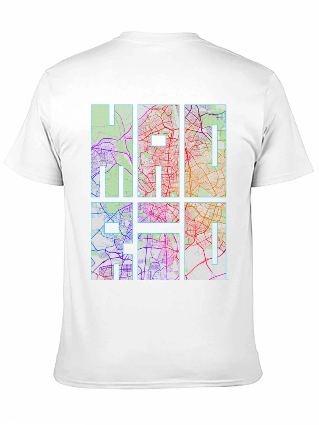HAI Graphic Map Print Black T-Shirt
