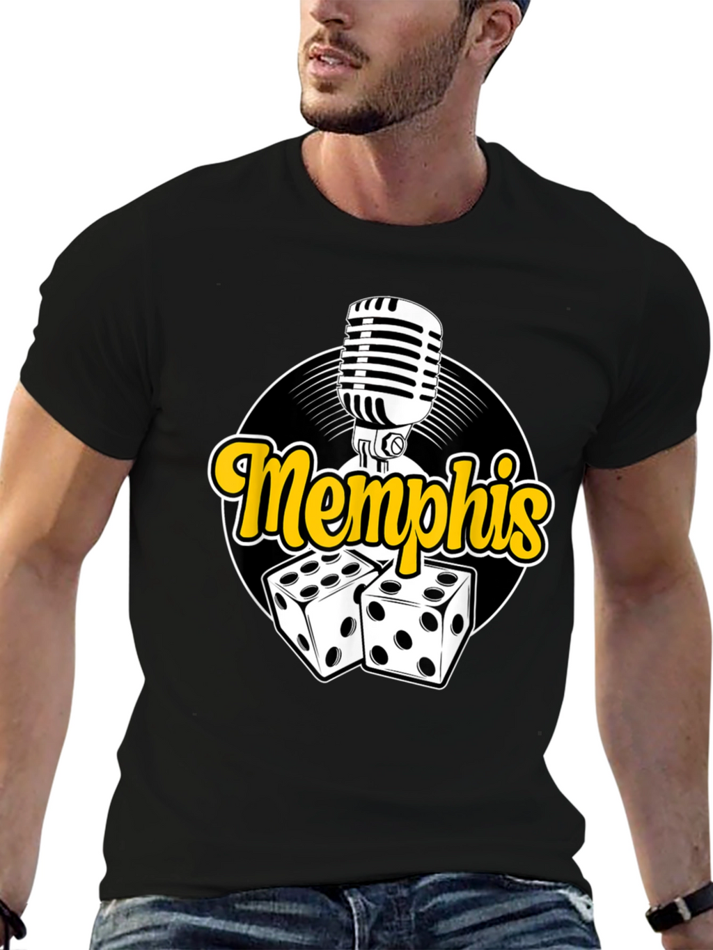 Memphis Dice and Mic Graphic Tee