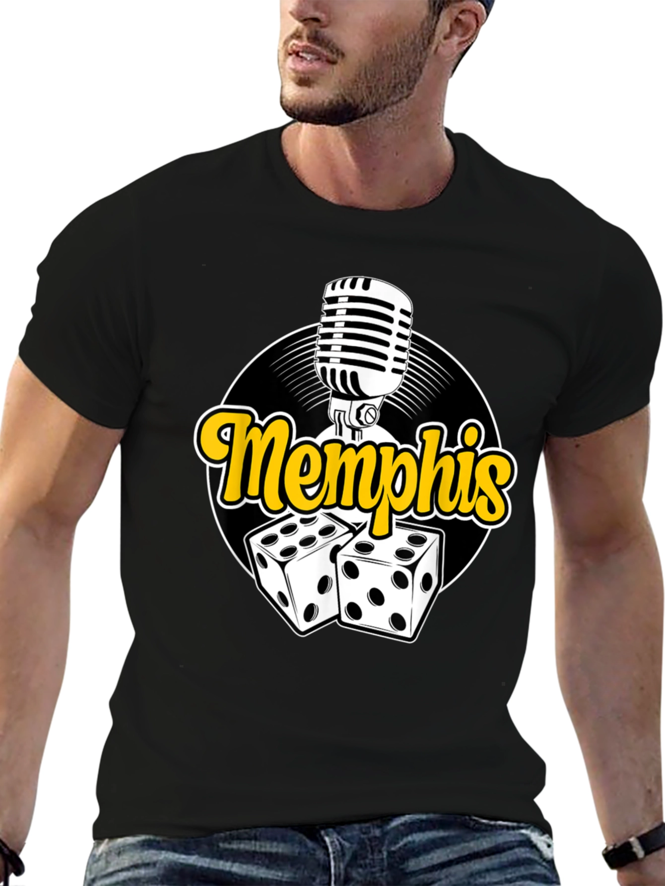 Memphis Dice and Mic Graphic Tee