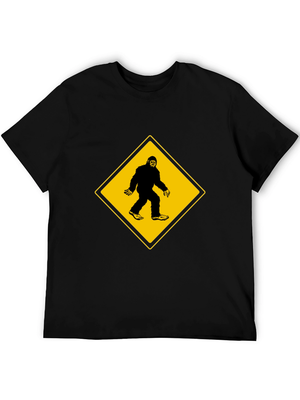 Bigfoot Crossing Mens Black T-Shirt