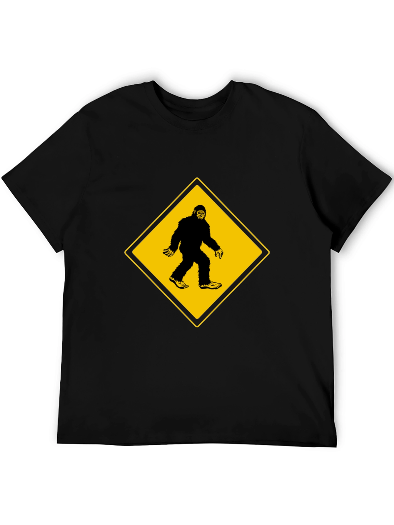 Bigfoot Crossing Mens Black T-Shirt