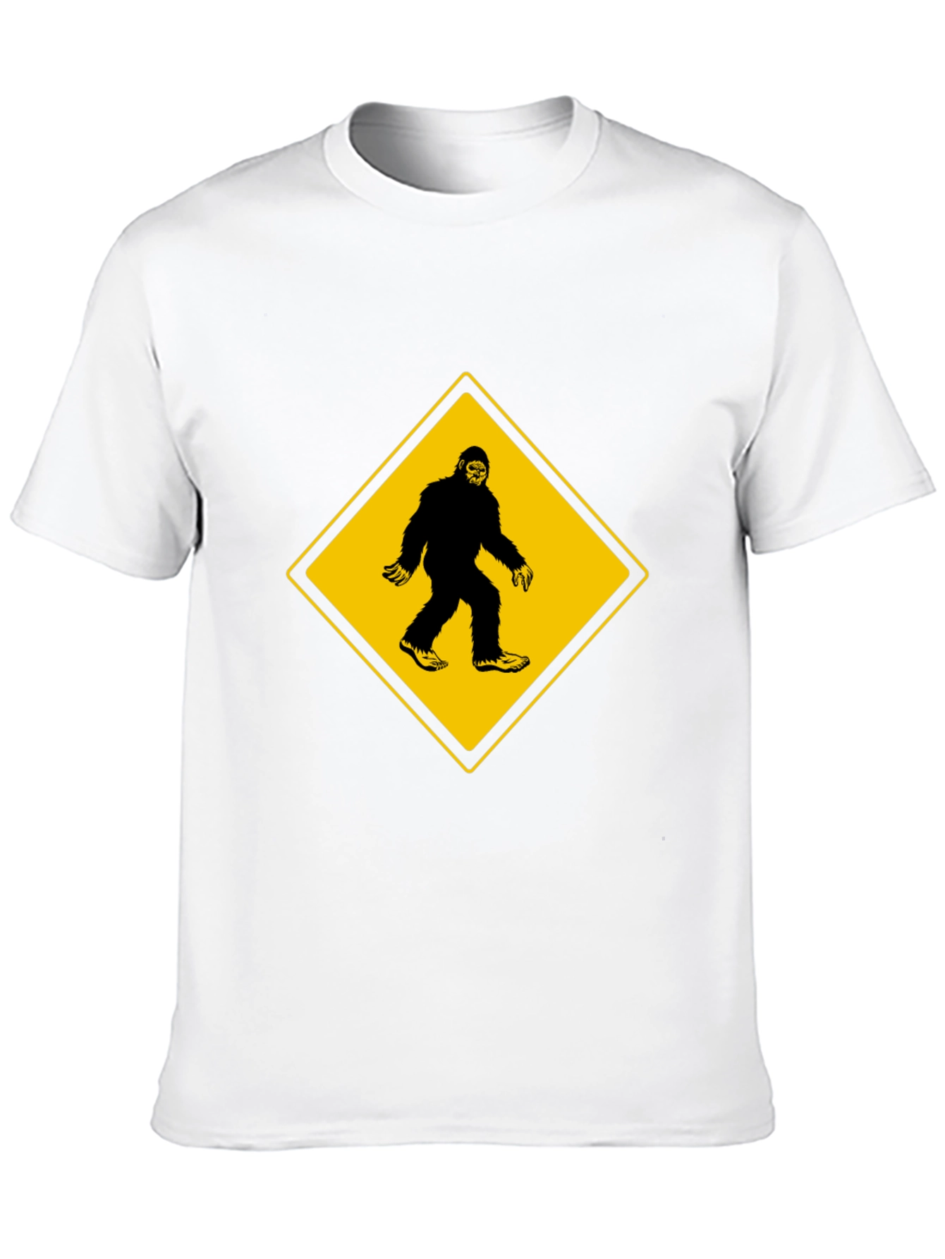 Bigfoot Crossing Mens Black T-Shirt