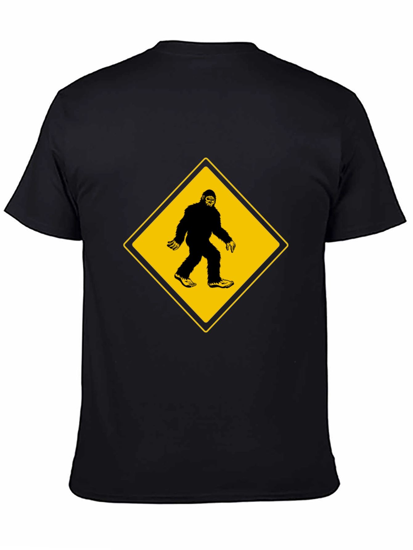Bigfoot Crossing Mens Black T-Shirt