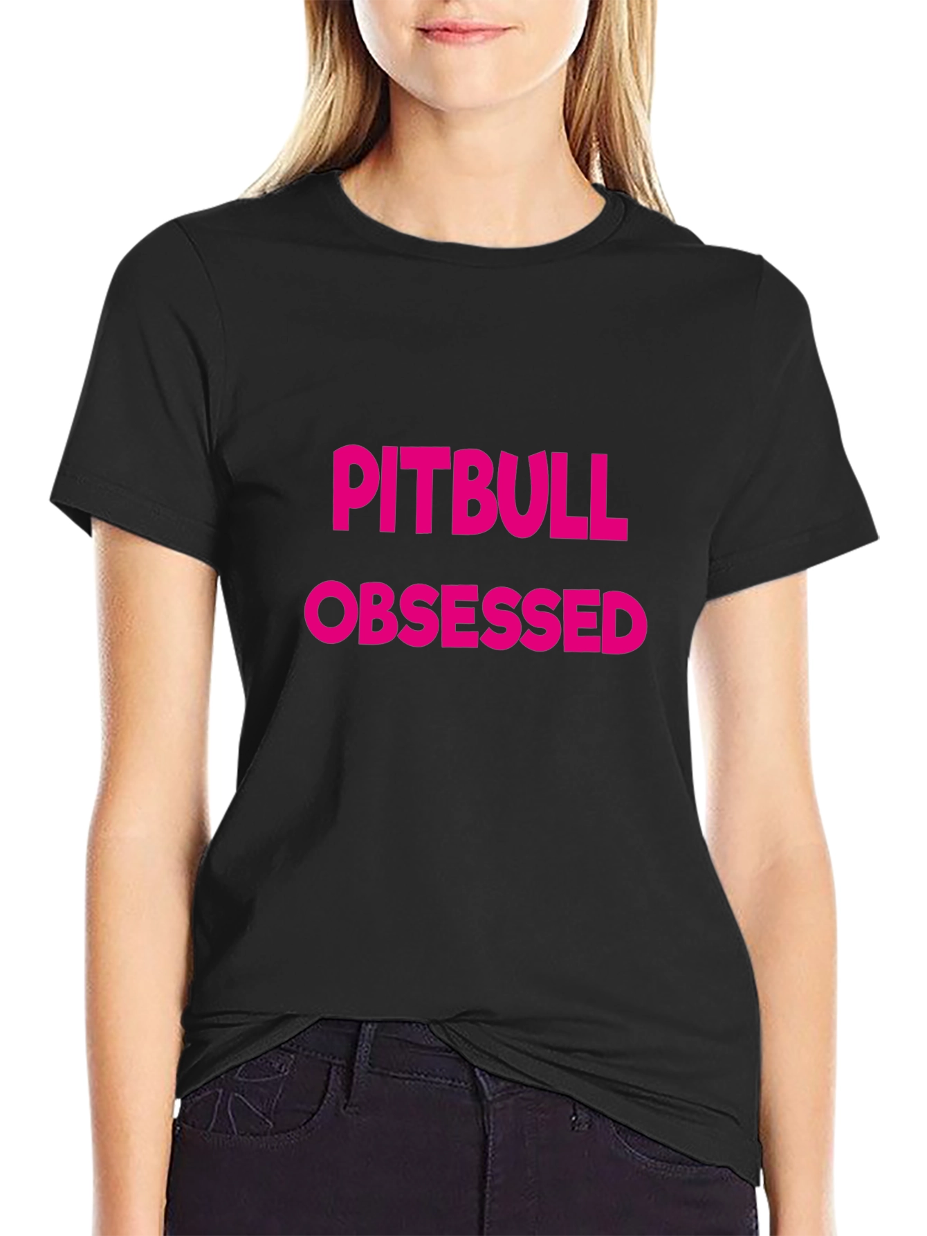Pitbull Obsessed Graphic Tee - Black T-Shirt