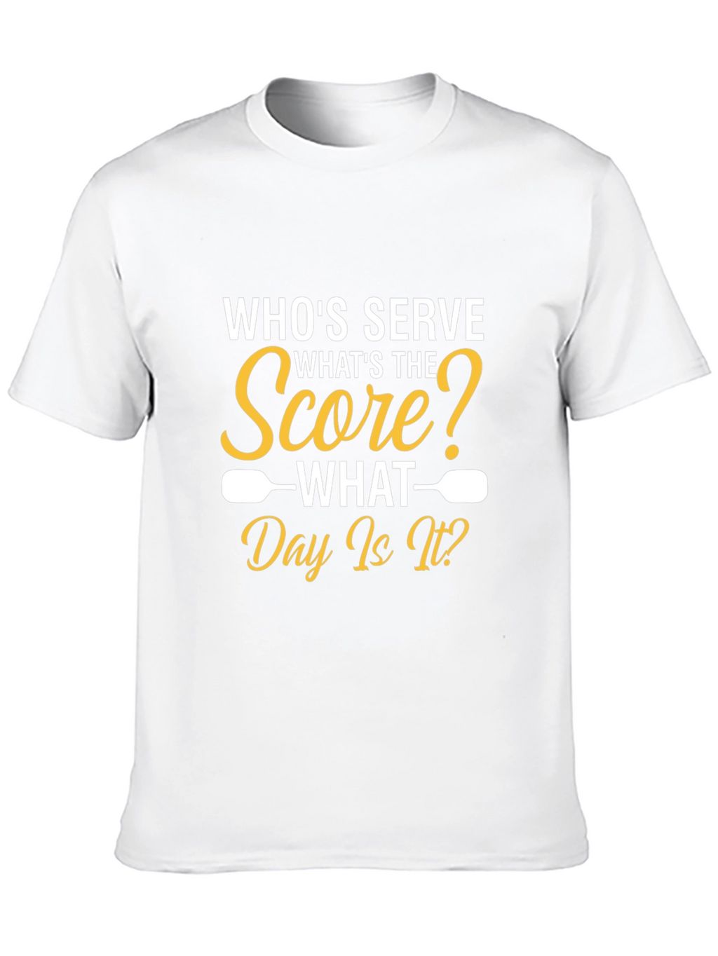 Pickleball T-Shirt: Whos Serve? Funny Sports Tee